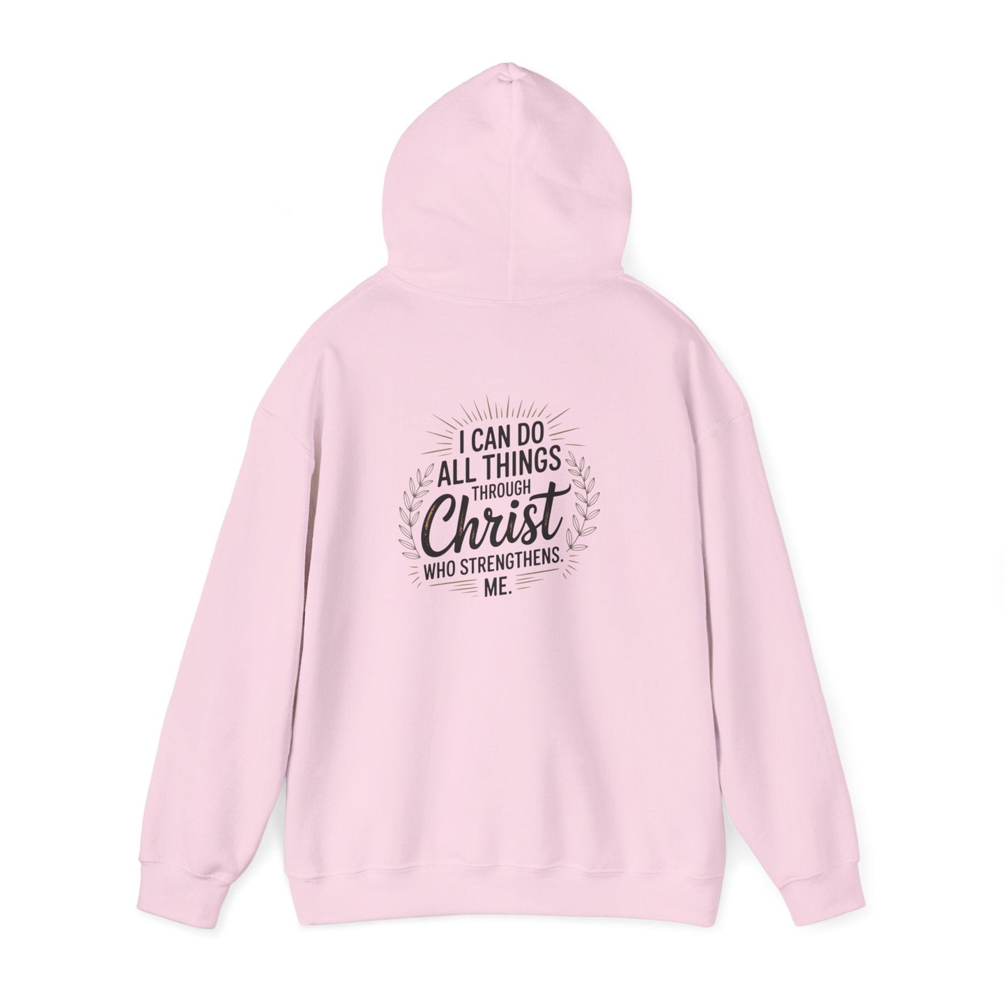 Inspirational Christian Hoodie - I Can Do All Things Through Christ - Peak Inspiration