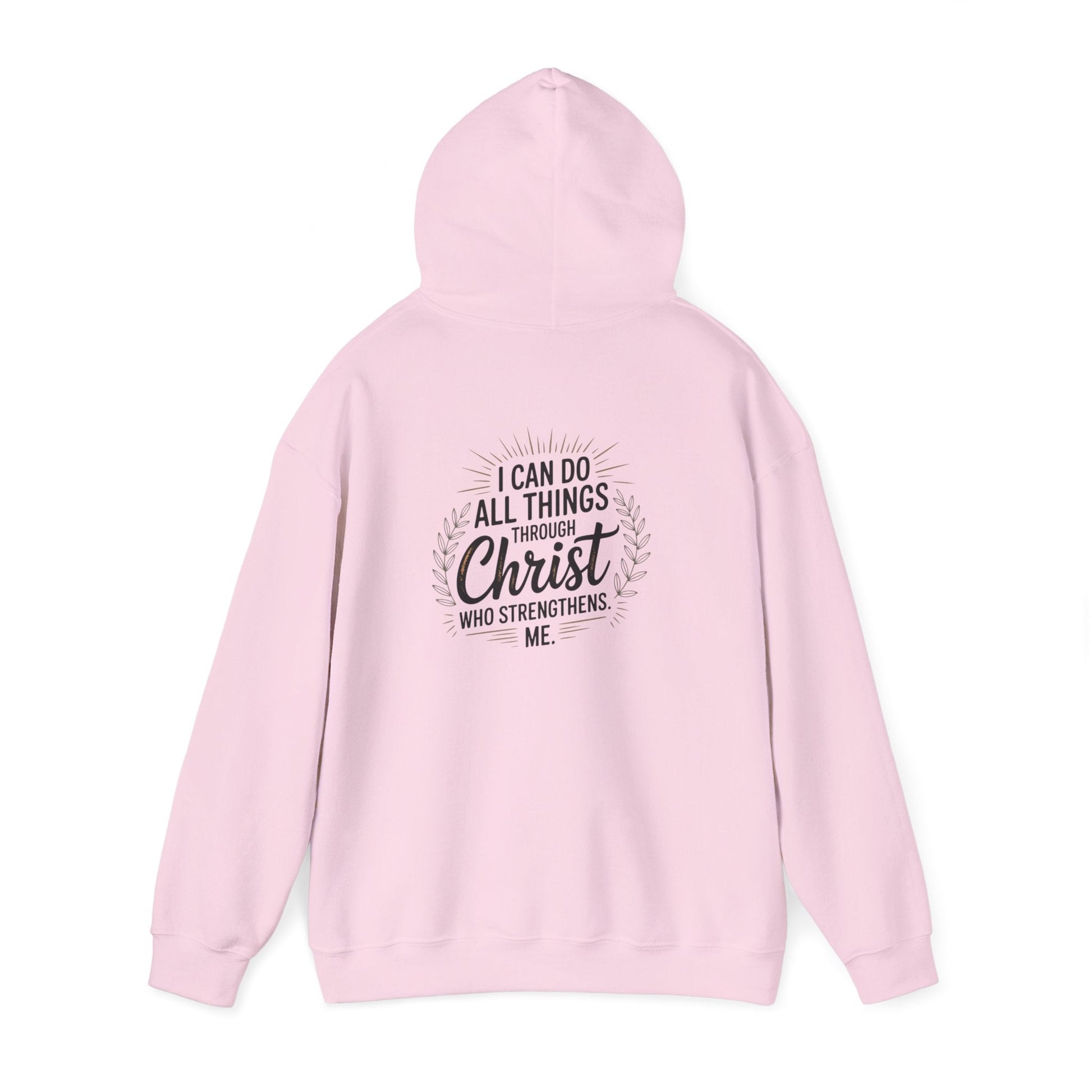 Inspirational Christian Hoodie - I Can Do All Things Through Christ - Peak Inspiration