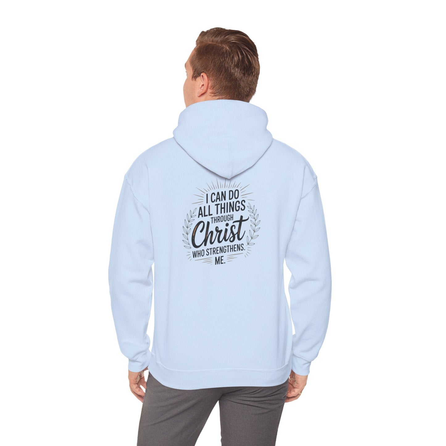 Inspirational Christian Hoodie - I Can Do All Things Through Christ - Peak Inspiration