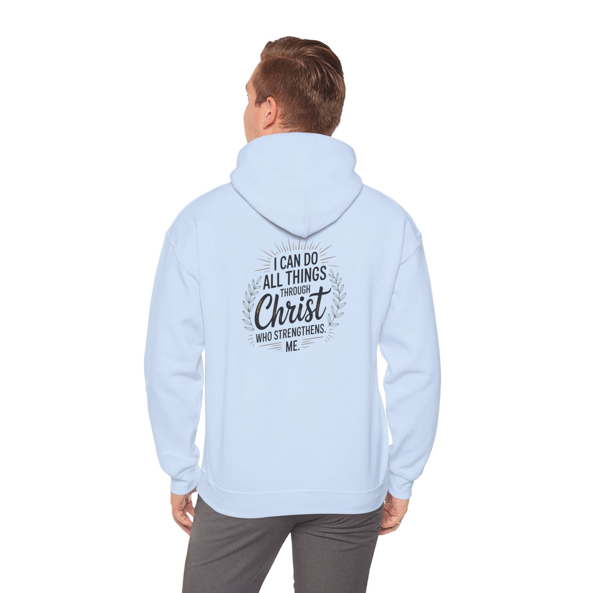 Inspirational Christian Hoodie - I Can Do All Things Through Christ - Peak Inspiration