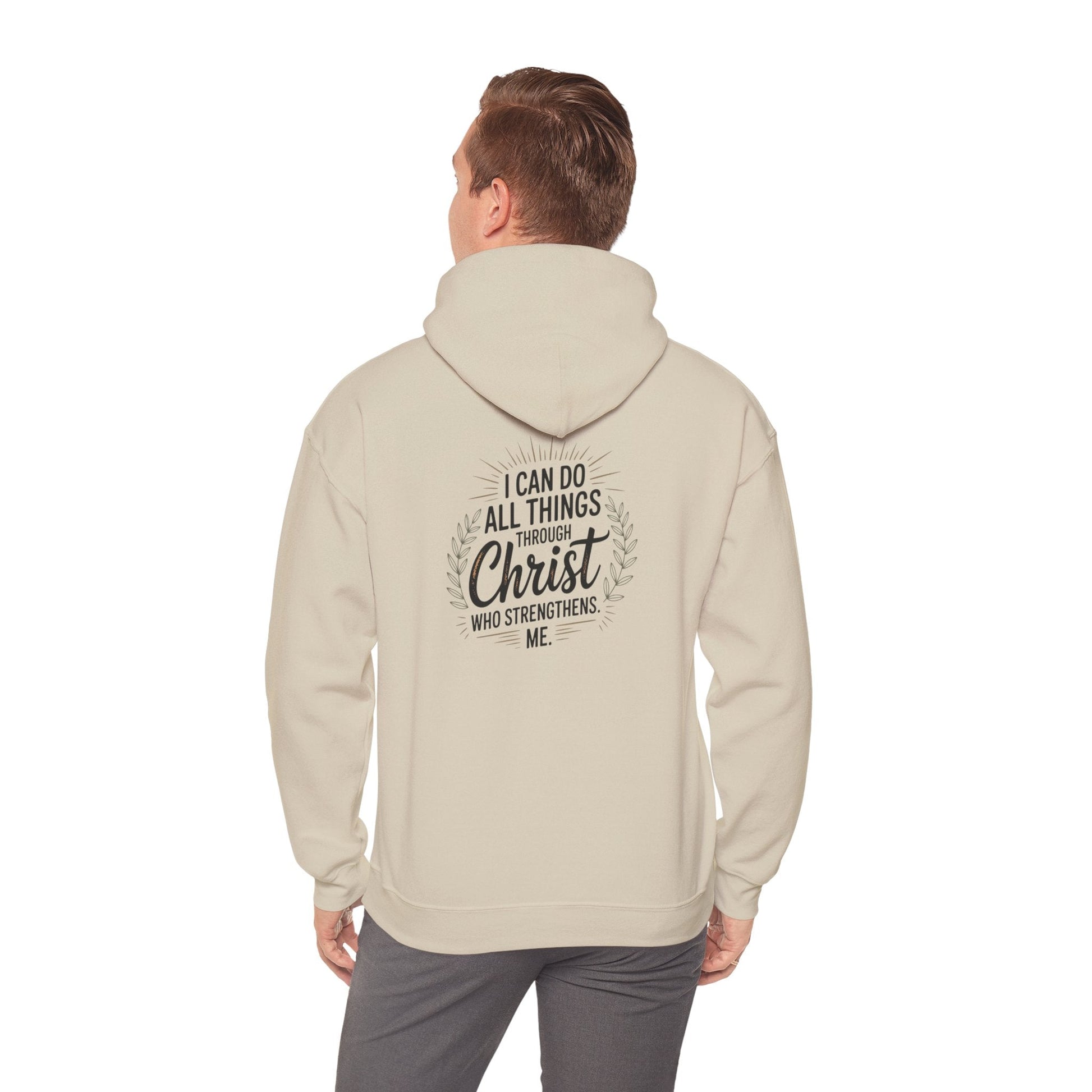 Inspirational Christian Hoodie - I Can Do All Things Through Christ - Peak Inspiration