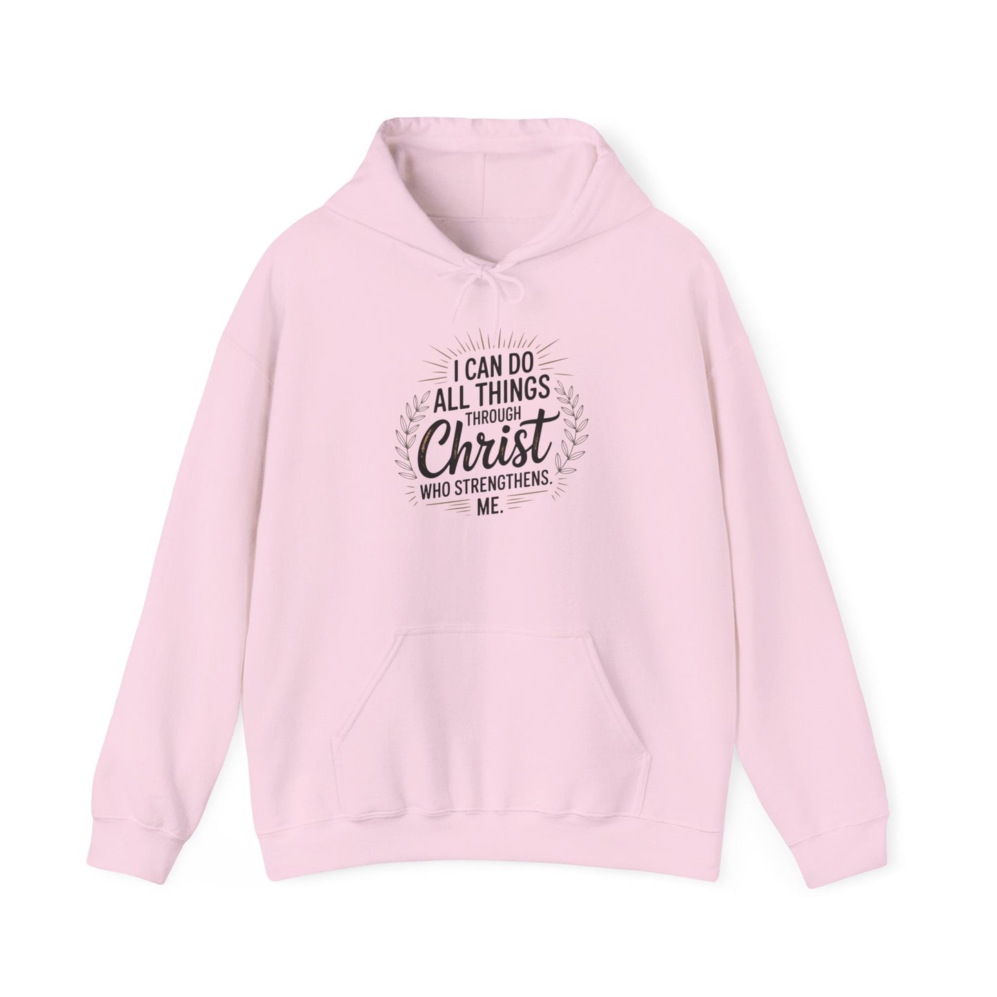 Inspirational Christian Hoodie - I Can Do All Things Through Christ - Peak Inspiration