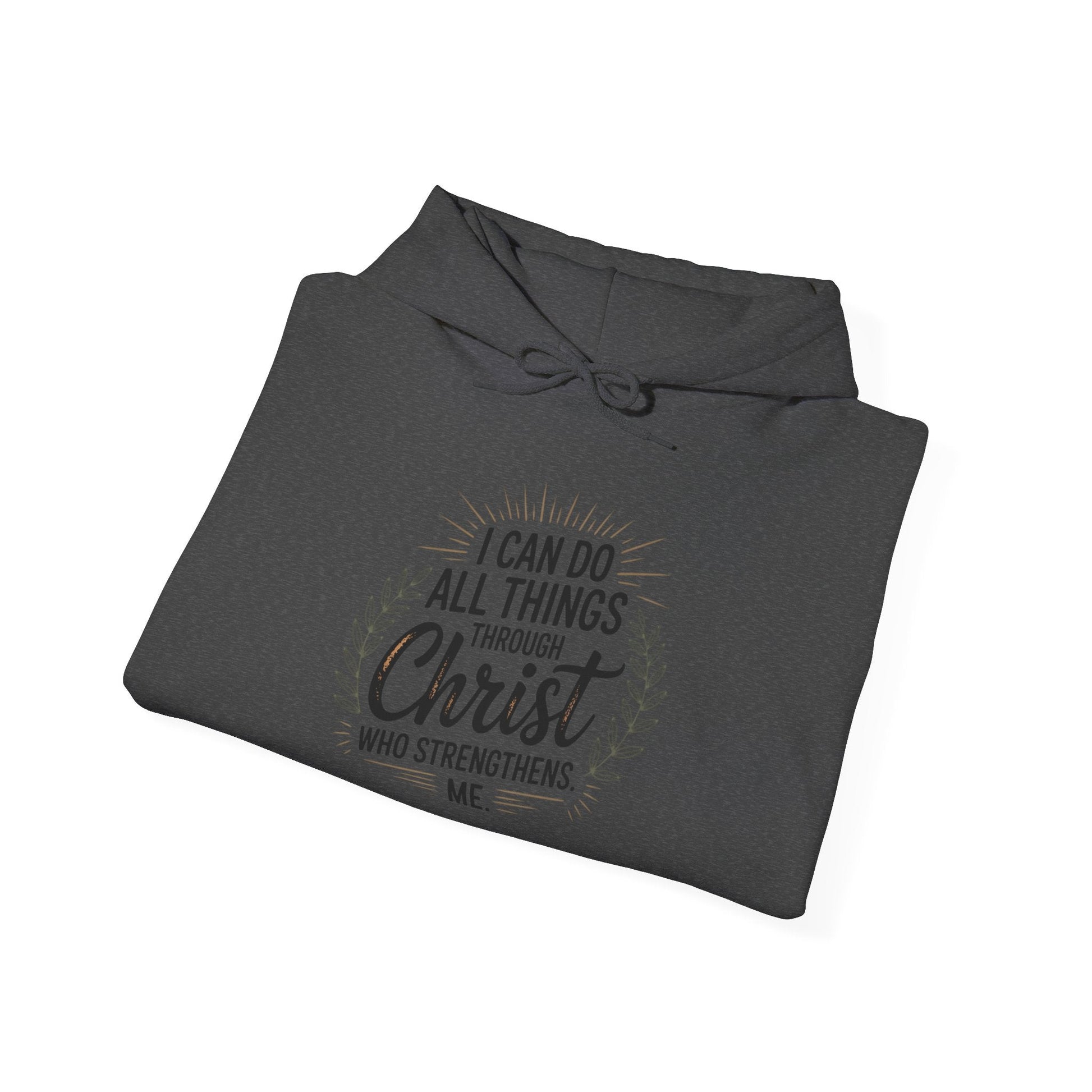 Inspirational Christian Hoodie - I Can Do All Things Through Christ - Peak Inspiration
