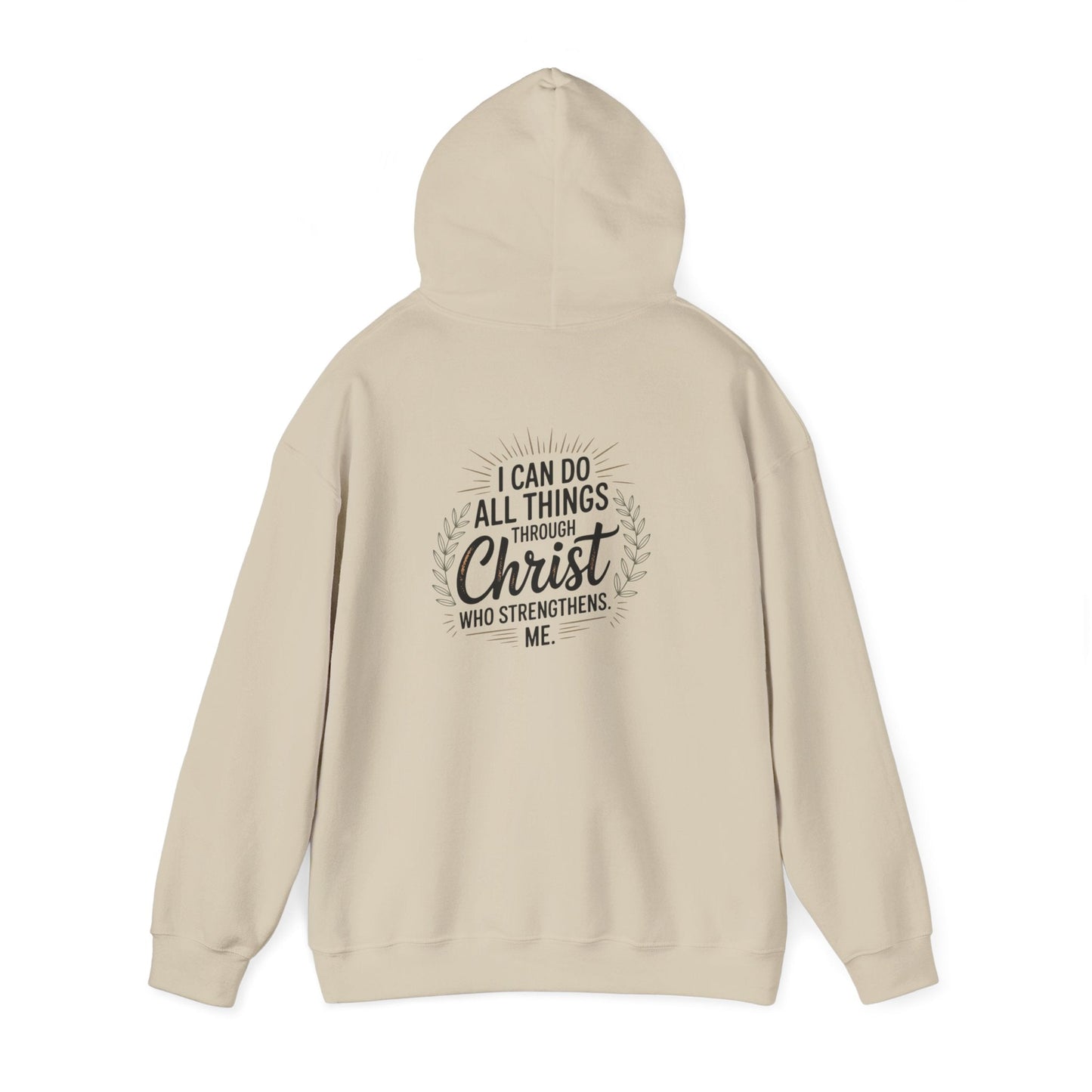 Inspirational Christian Hoodie - I Can Do All Things Through Christ - Peak Inspiration