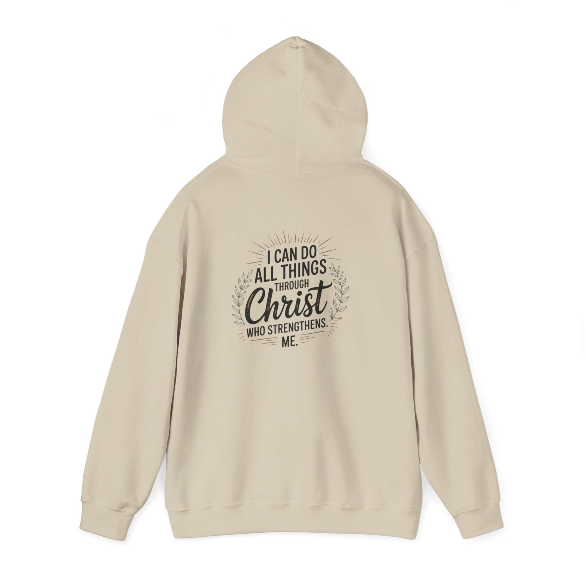 Inspirational Christian Hoodie - I Can Do All Things Through Christ - Peak Inspiration