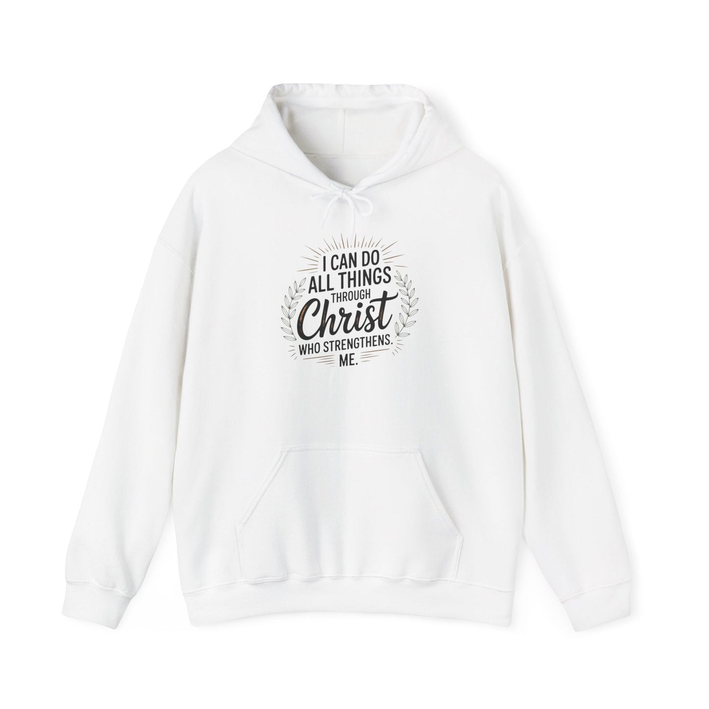 Inspirational Christian Hoodie - I Can Do All Things Through Christ - Peak Inspiration