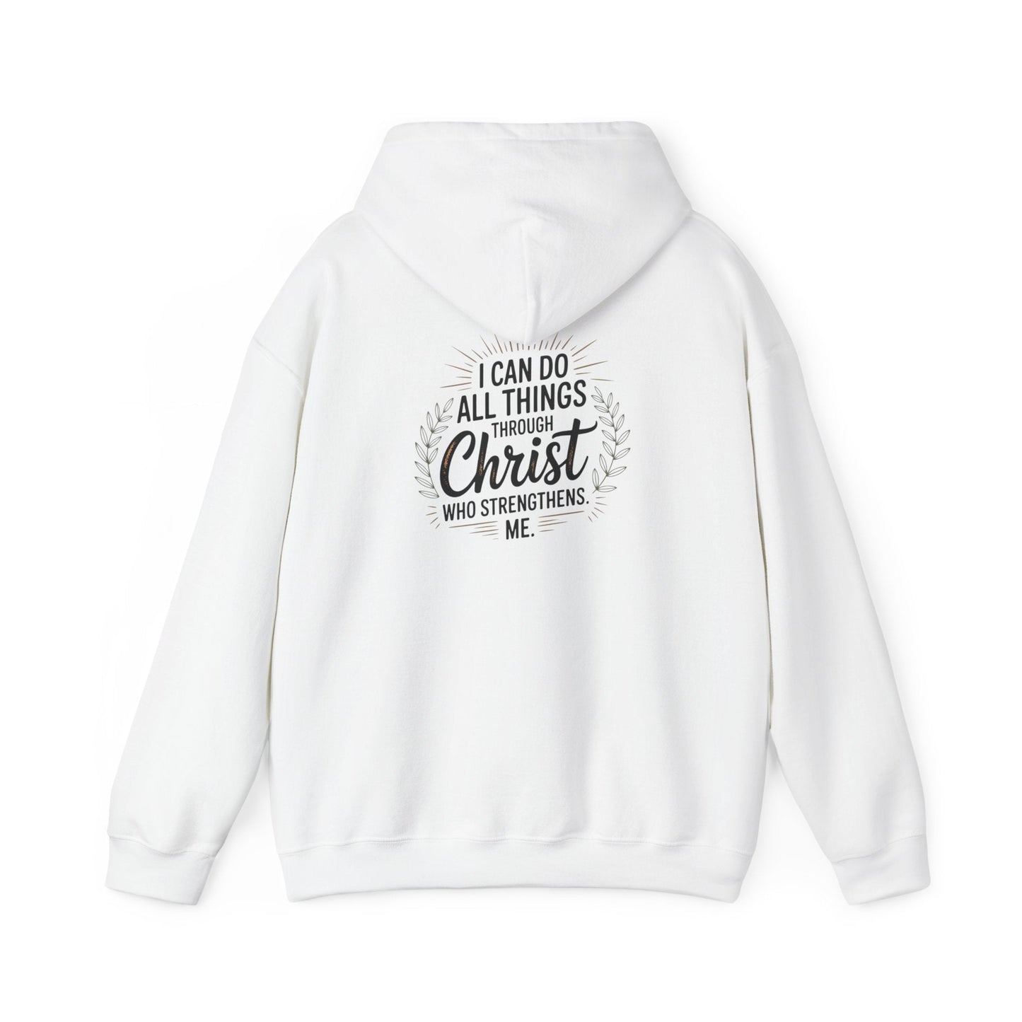 Inspirational Christian Hoodie - I Can Do All Things Through Christ - Peak Inspiration
