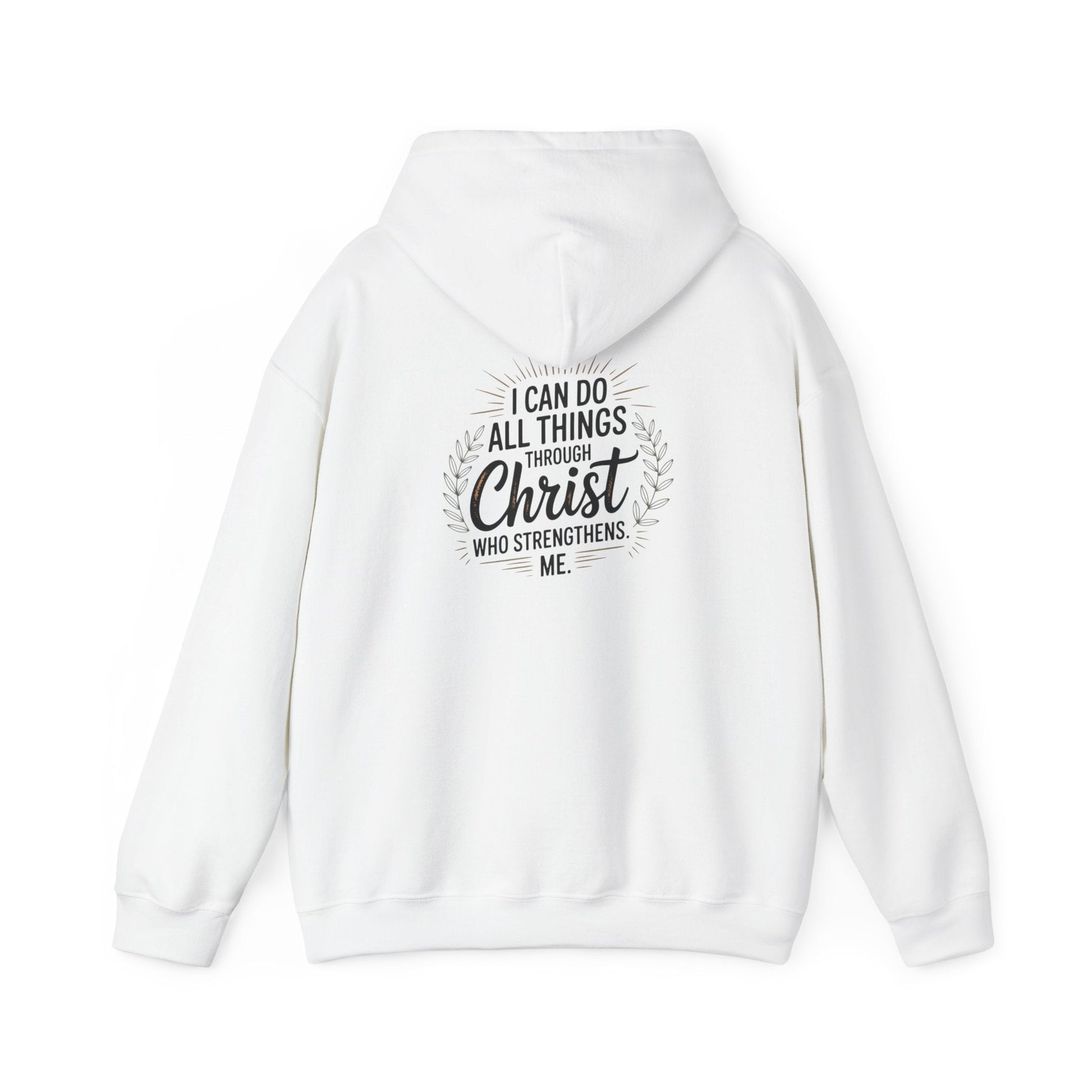 Inspirational Christian Hoodie - I Can Do All Things Through Christ - Peak Inspiration