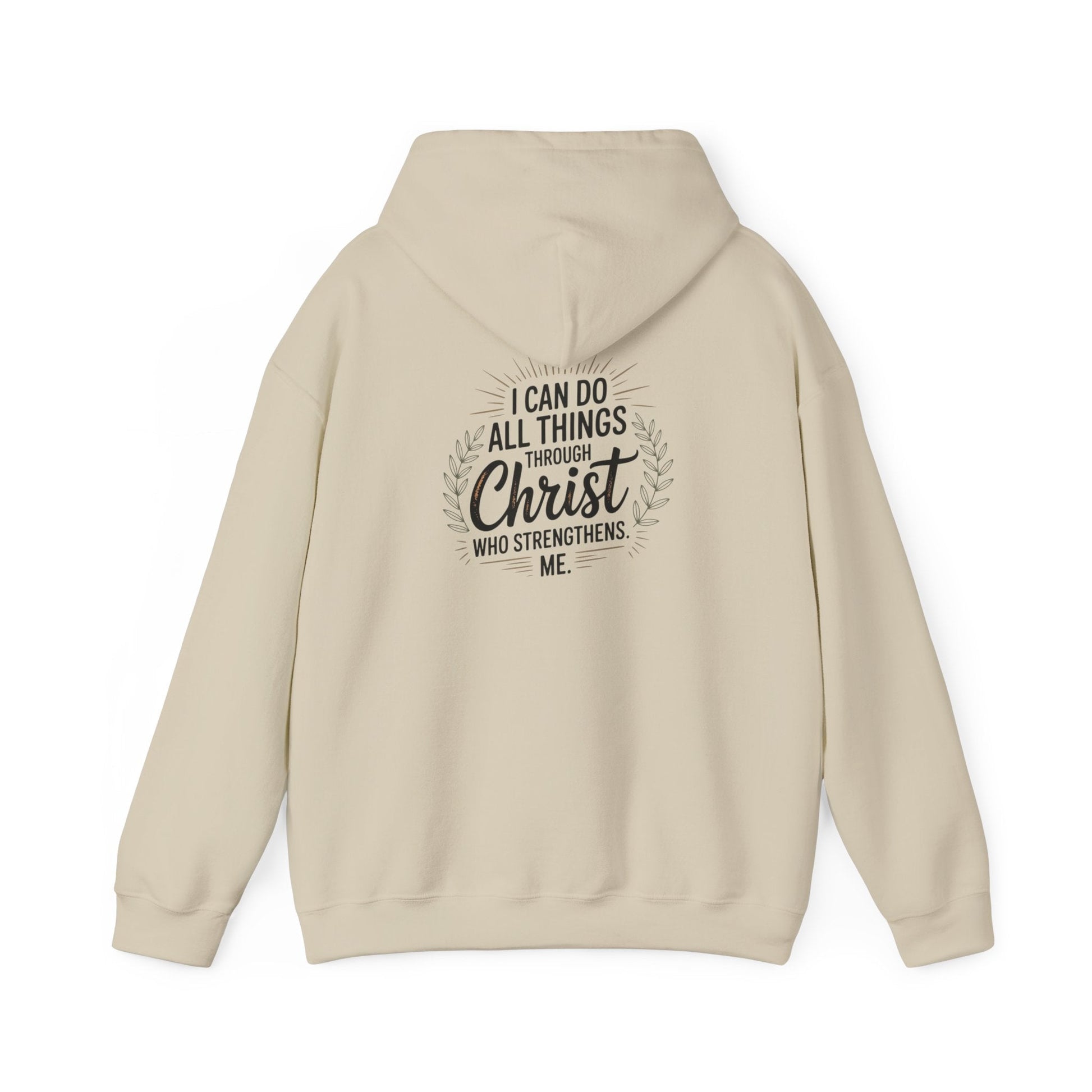 Inspirational Christian Hoodie - I Can Do All Things Through Christ - Peak Inspiration