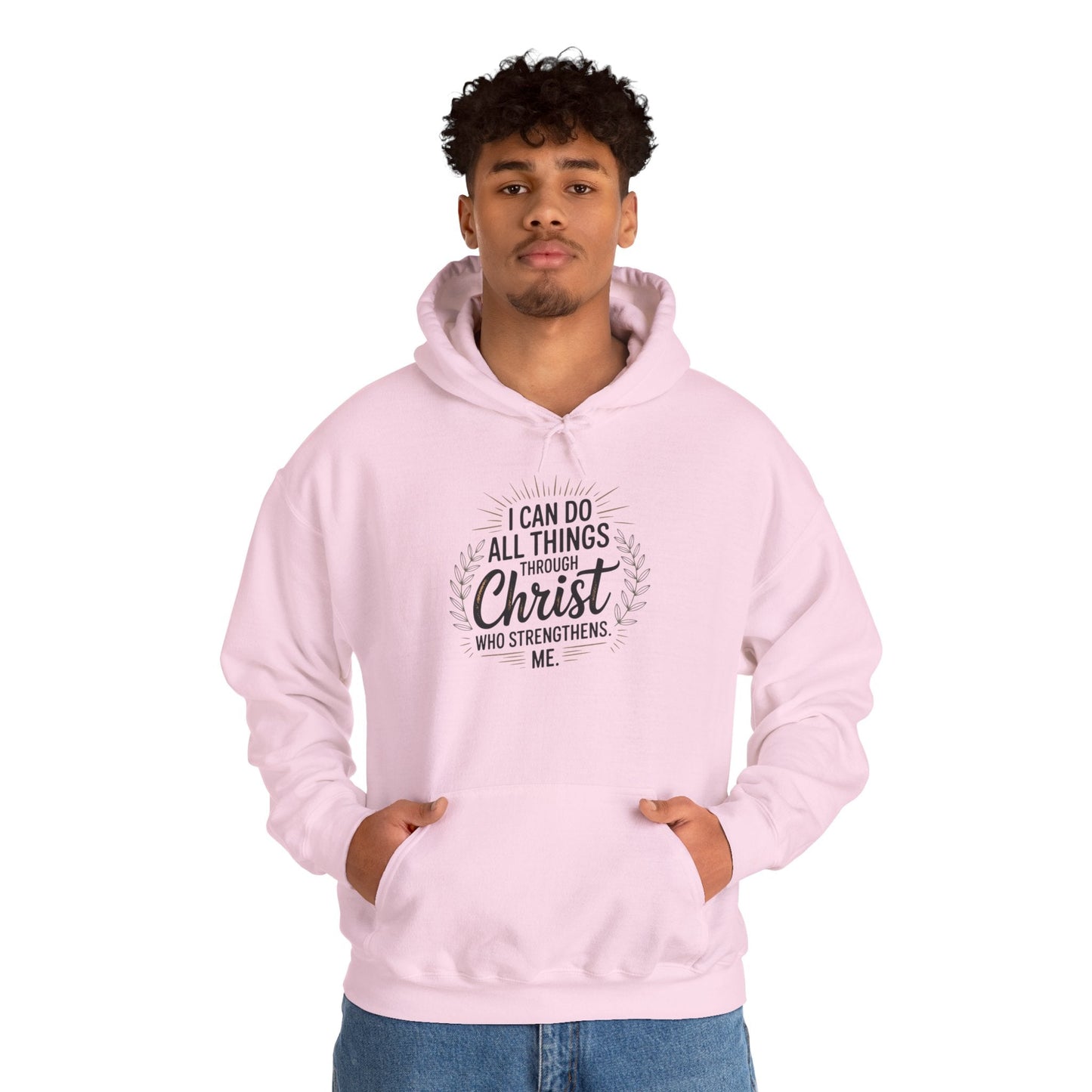 Inspirational Christian Hoodie - I Can Do All Things Through Christ - Peak Inspiration