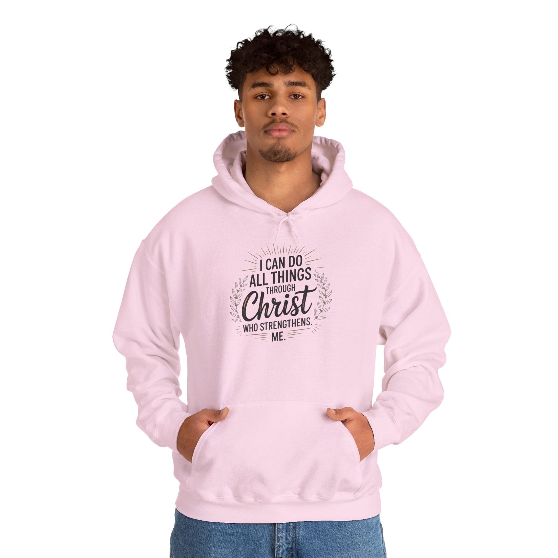Inspirational Christian Hoodie - I Can Do All Things Through Christ - Peak Inspiration