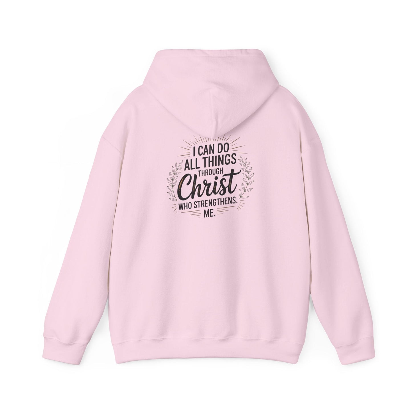 Inspirational Christian Hoodie - I Can Do All Things Through Christ - Peak Inspiration
