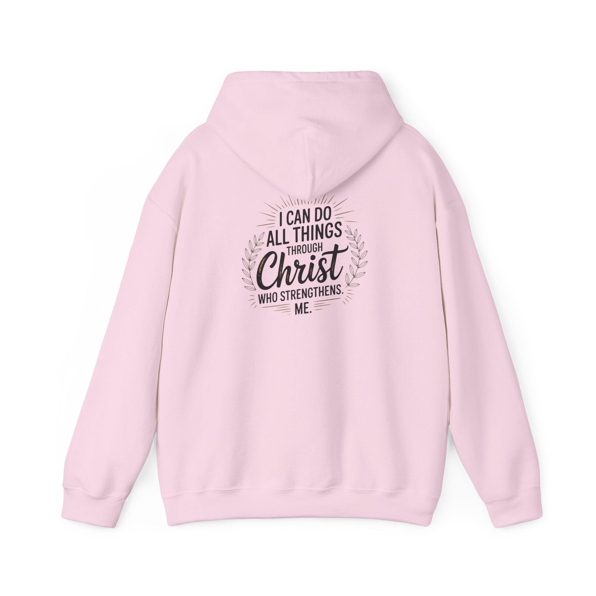 Inspirational Christian Hoodie - I Can Do All Things Through Christ - Peak Inspiration