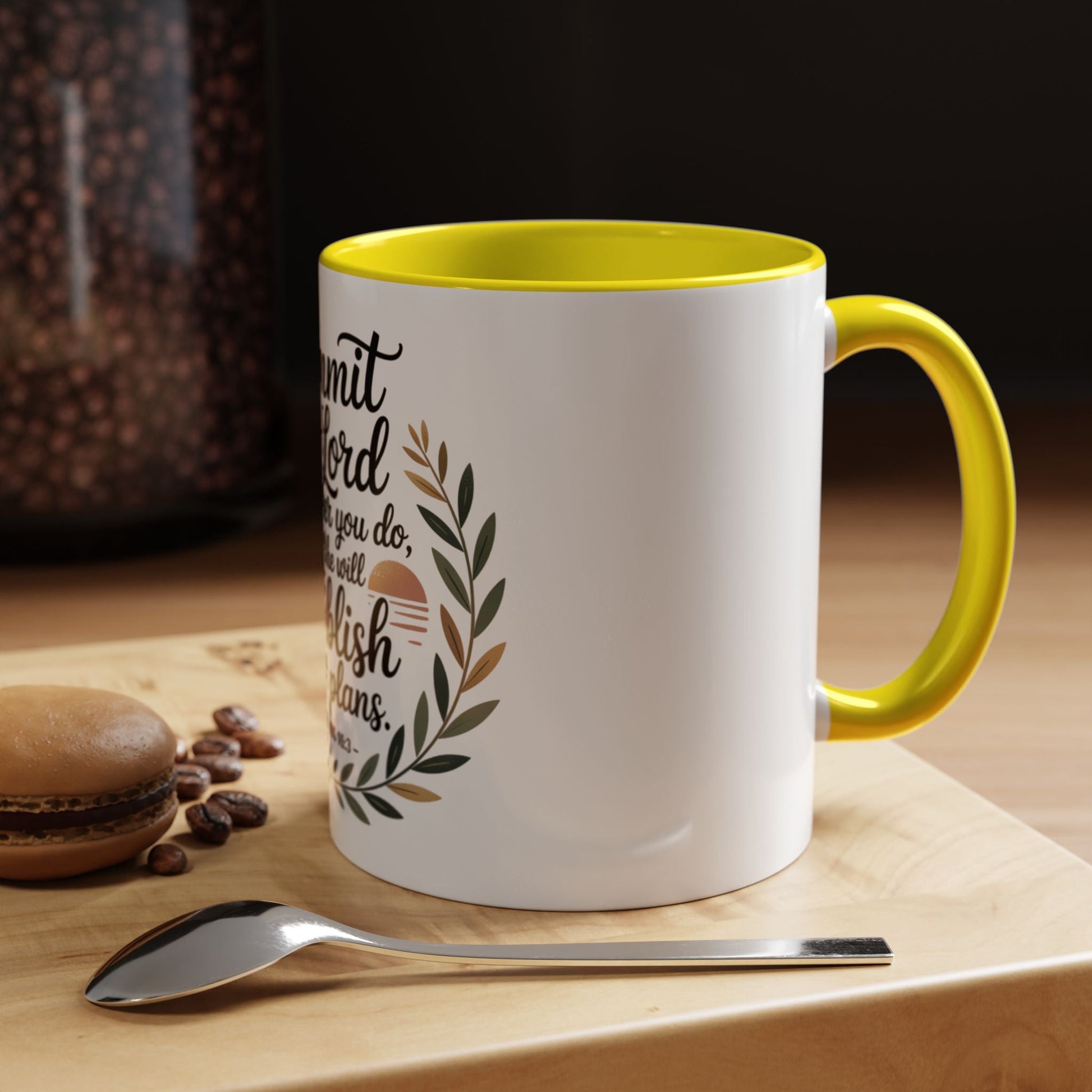 Inspirational Coffee Mug - 'Commit to the Lord' - 11 & 15 oz - Peak Inspiration