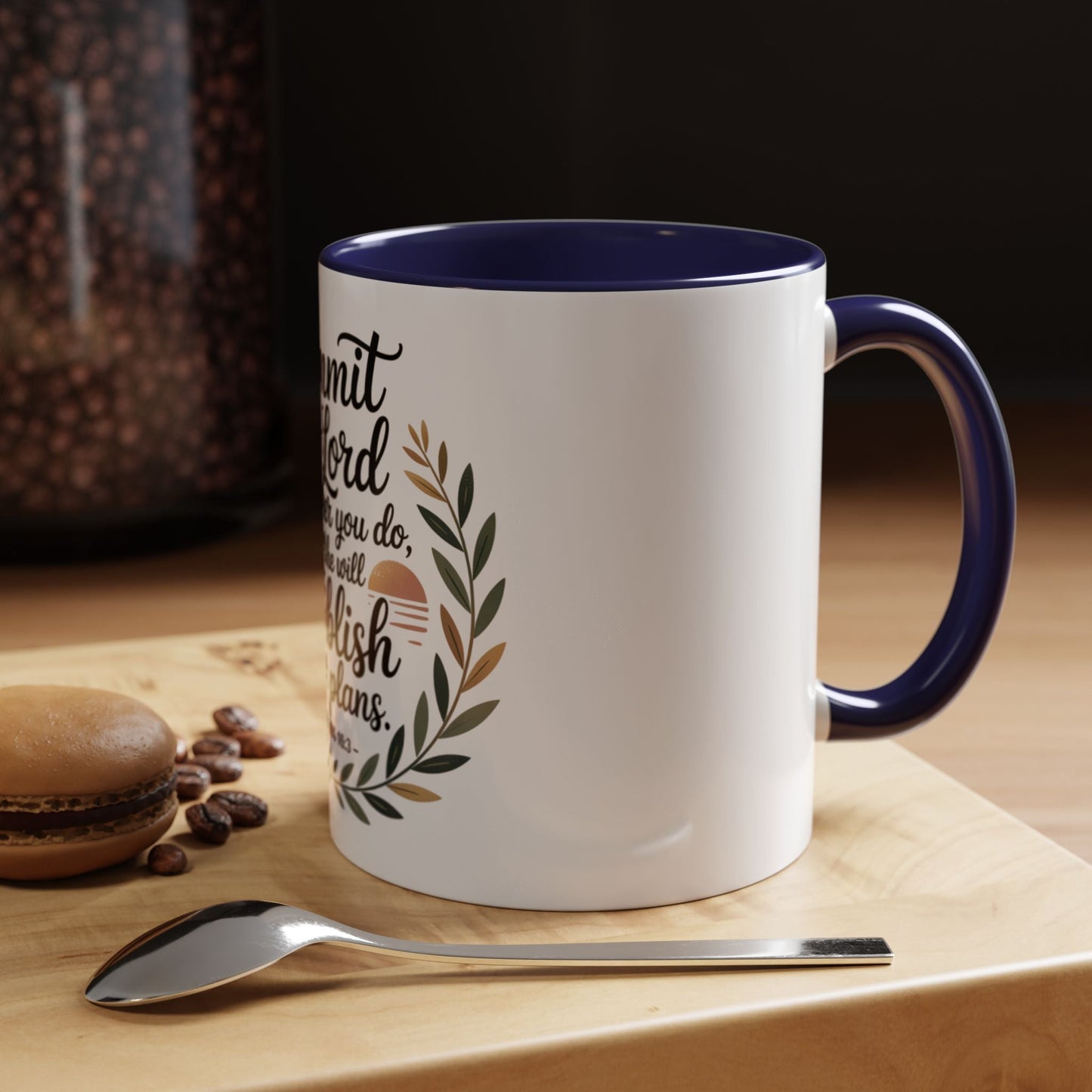 Inspirational Coffee Mug - 'Commit to the Lord' - 11 & 15 oz - Peak Inspiration