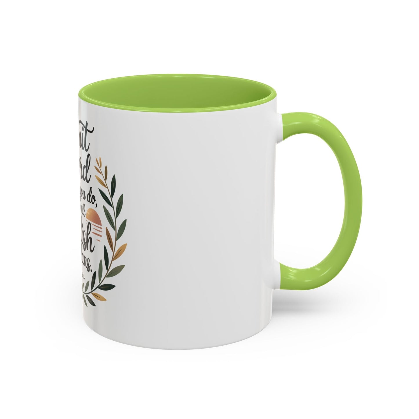 Inspirational Coffee Mug - 'Commit to the Lord' - 11 & 15 oz - Peak Inspiration