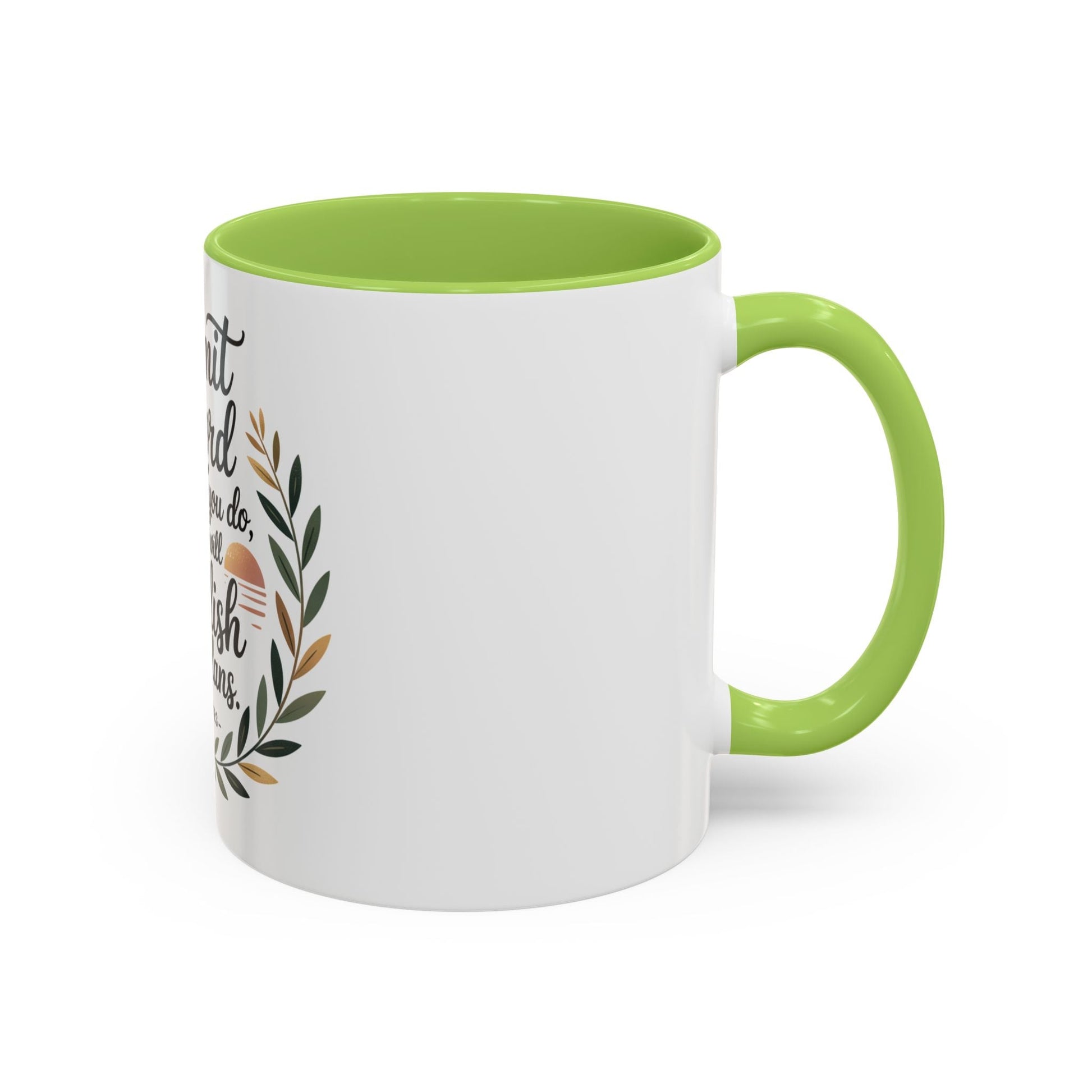 Inspirational Coffee Mug - 'Commit to the Lord' - 11 & 15 oz - Peak Inspiration