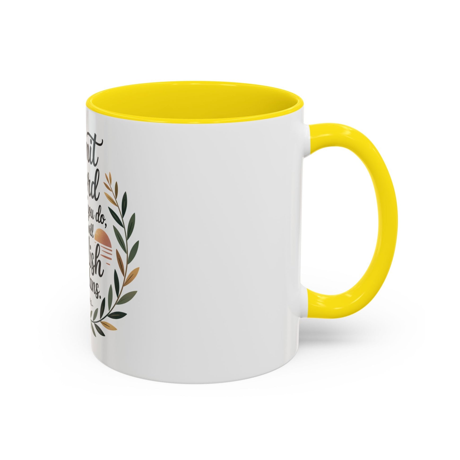 Inspirational Coffee Mug - 'Commit to the Lord' - 11 & 15 oz - Peak Inspiration