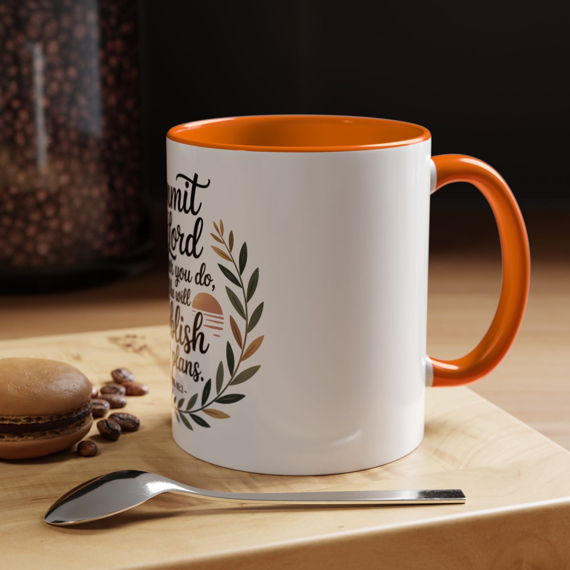Inspirational Coffee Mug - 'Commit to the Lord' - 11 & 15 oz - Peak Inspiration