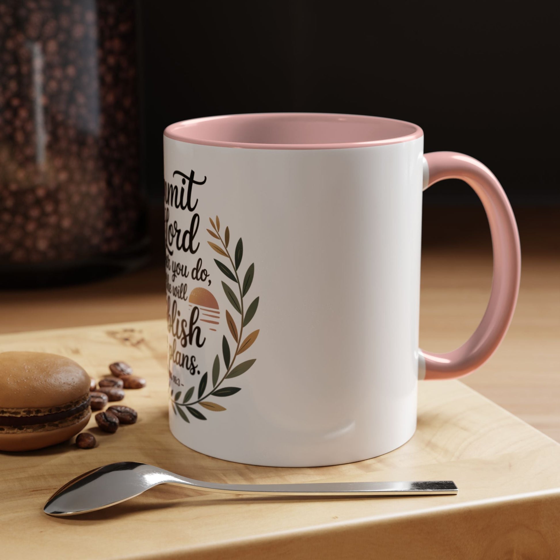 Inspirational Coffee Mug - 'Commit to the Lord' - 11 & 15 oz - Peak Inspiration
