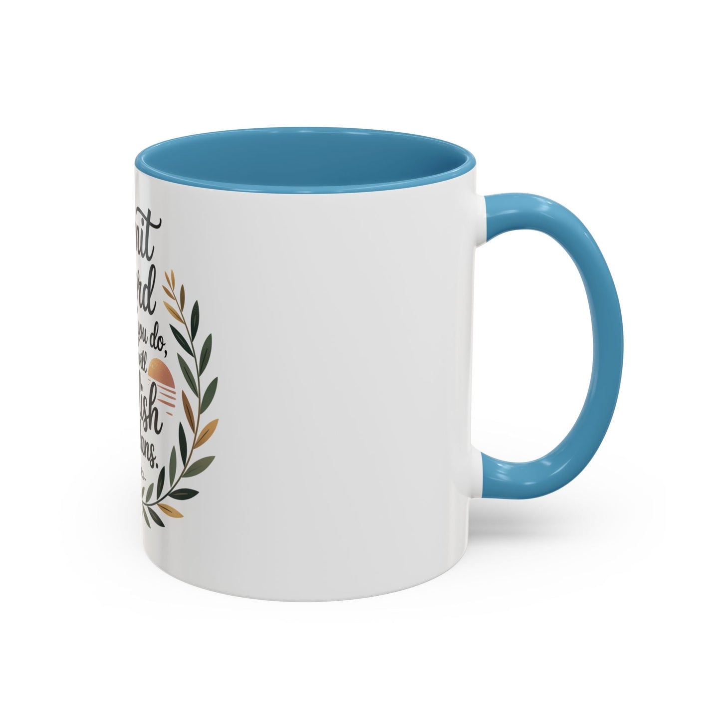 Inspirational Coffee Mug - 'Commit to the Lord' - 11 & 15 oz - Peak Inspiration