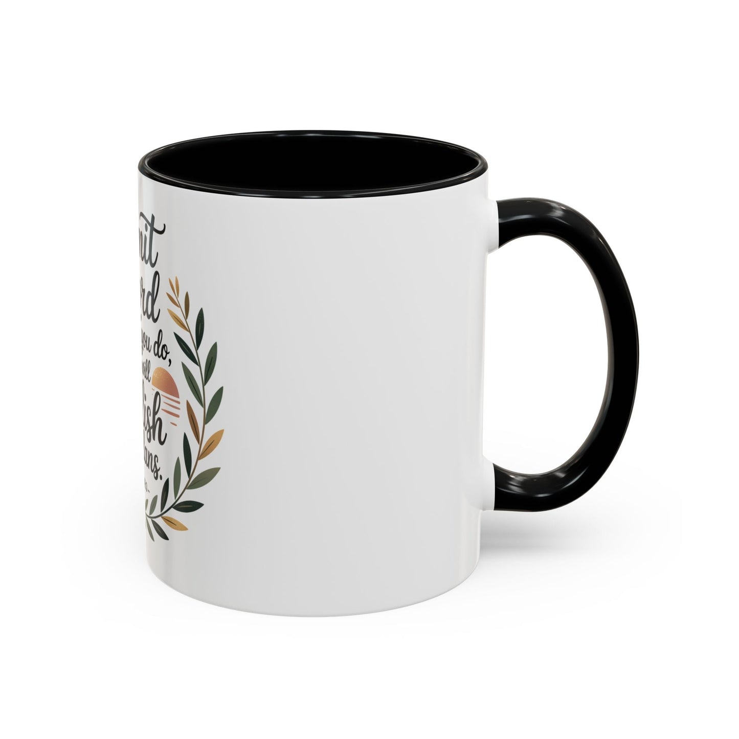 Inspirational Coffee Mug - 'Commit to the Lord' - 11 & 15 oz - Peak Inspiration