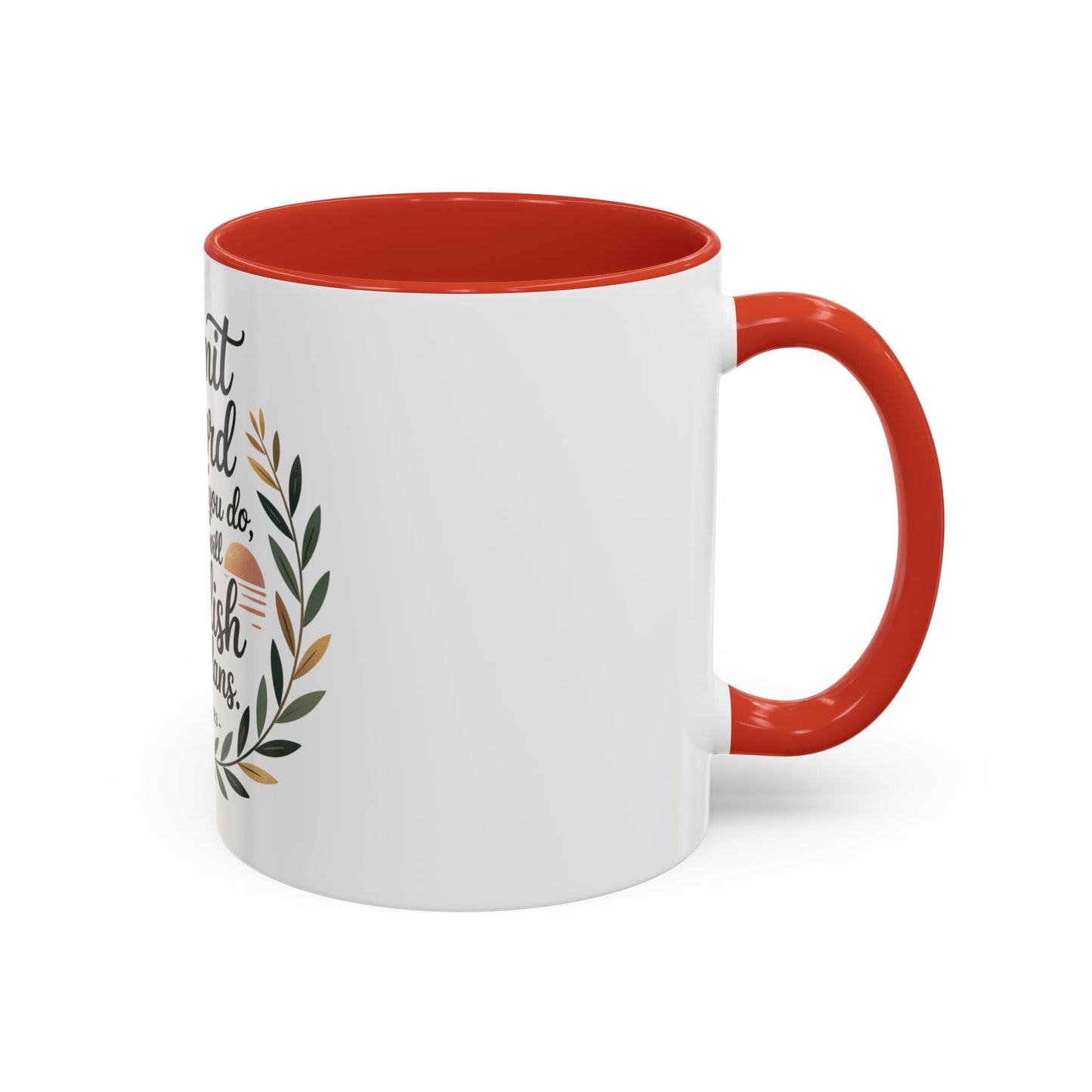 Inspirational Coffee Mug - 'Commit to the Lord' - 11 & 15 oz - Peak Inspiration
