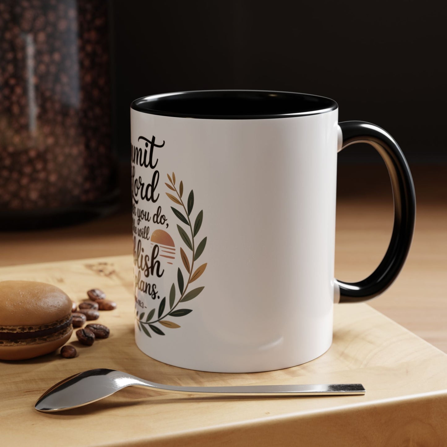 Inspirational Coffee Mug - 'Commit to the Lord' - 11 & 15 oz - Peak Inspiration