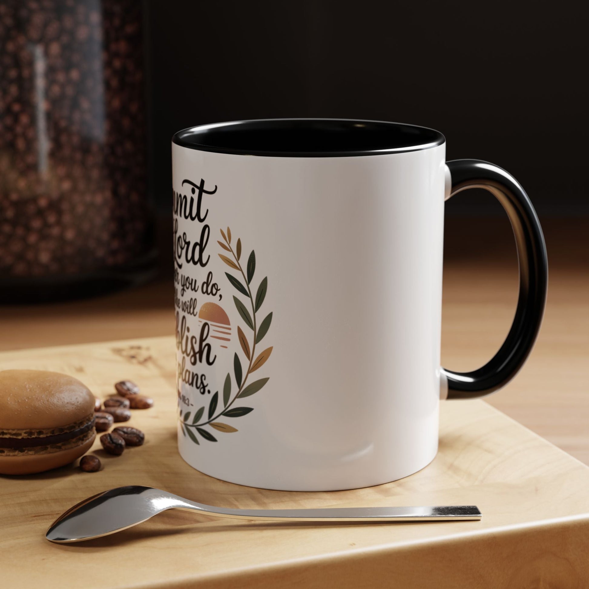 Inspirational Coffee Mug - 'Commit to the Lord' - 11 & 15 oz - Peak Inspiration