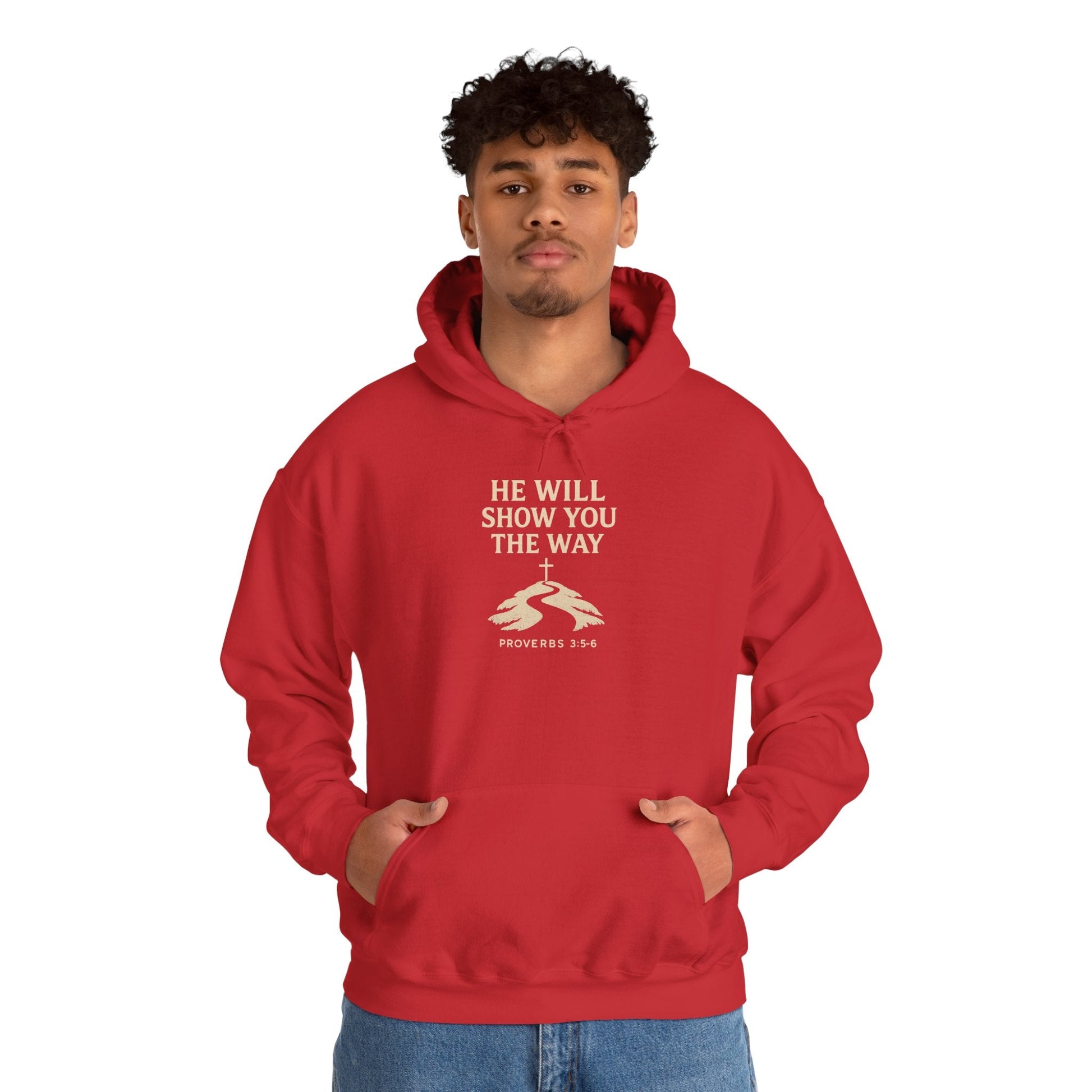 Inspirational Faith Hoodie for Comfort and Style Proverbs 3:5 - 6 - Peak Inspiration