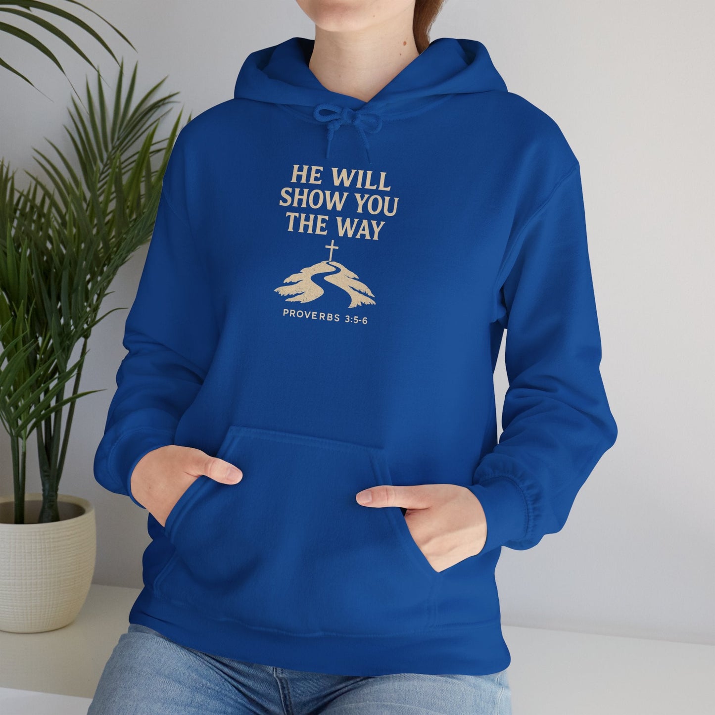 Inspirational Faith Hoodie for Comfort and Style Proverbs 3:5 - 6 - Peak Inspiration