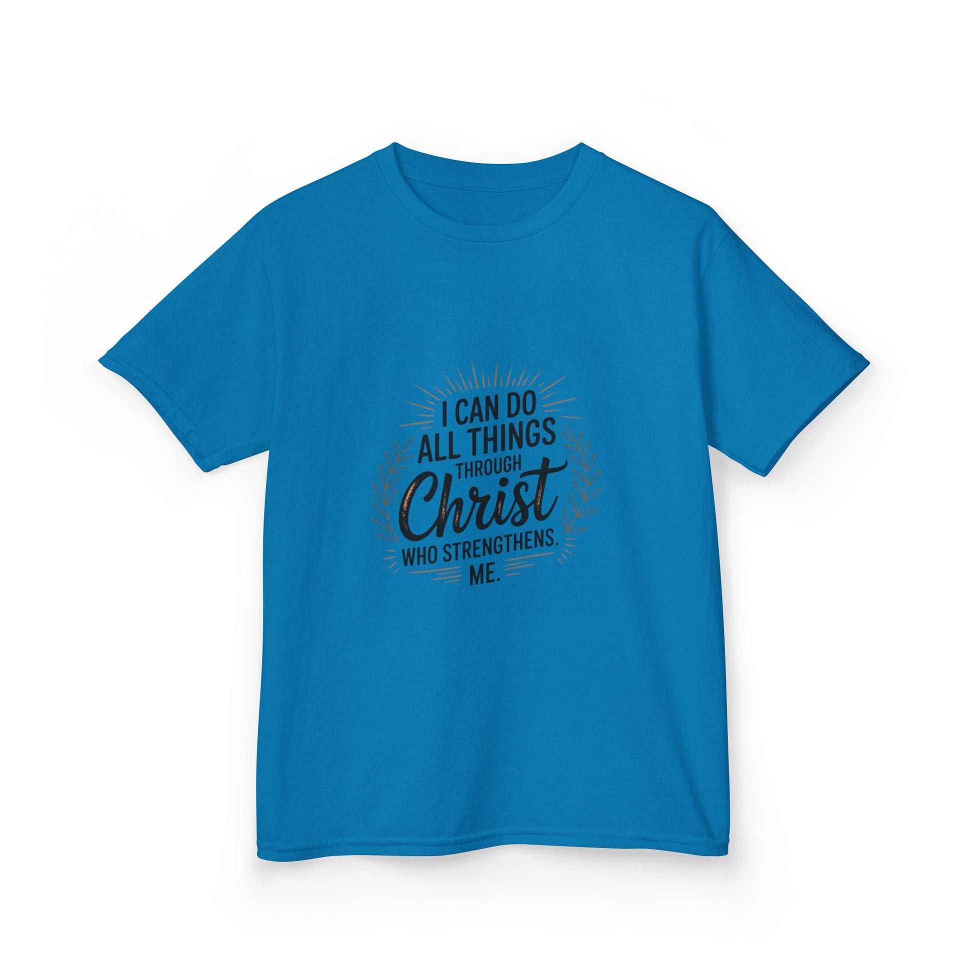Inspirational Kid Tee: "I Can Do All Things" - Peak Inspiration