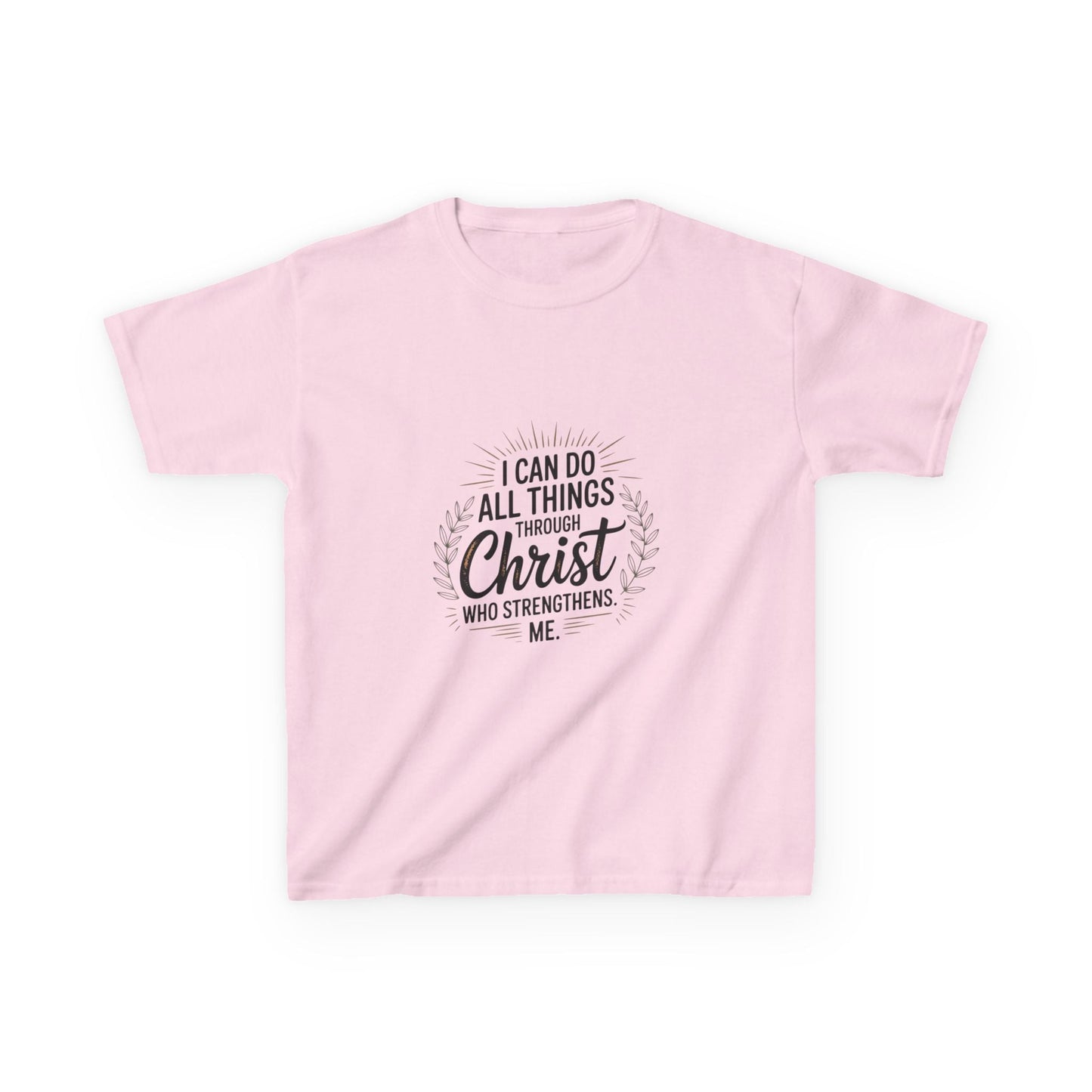 Inspirational Kid Tee: "I Can Do All Things" - Peak Inspiration