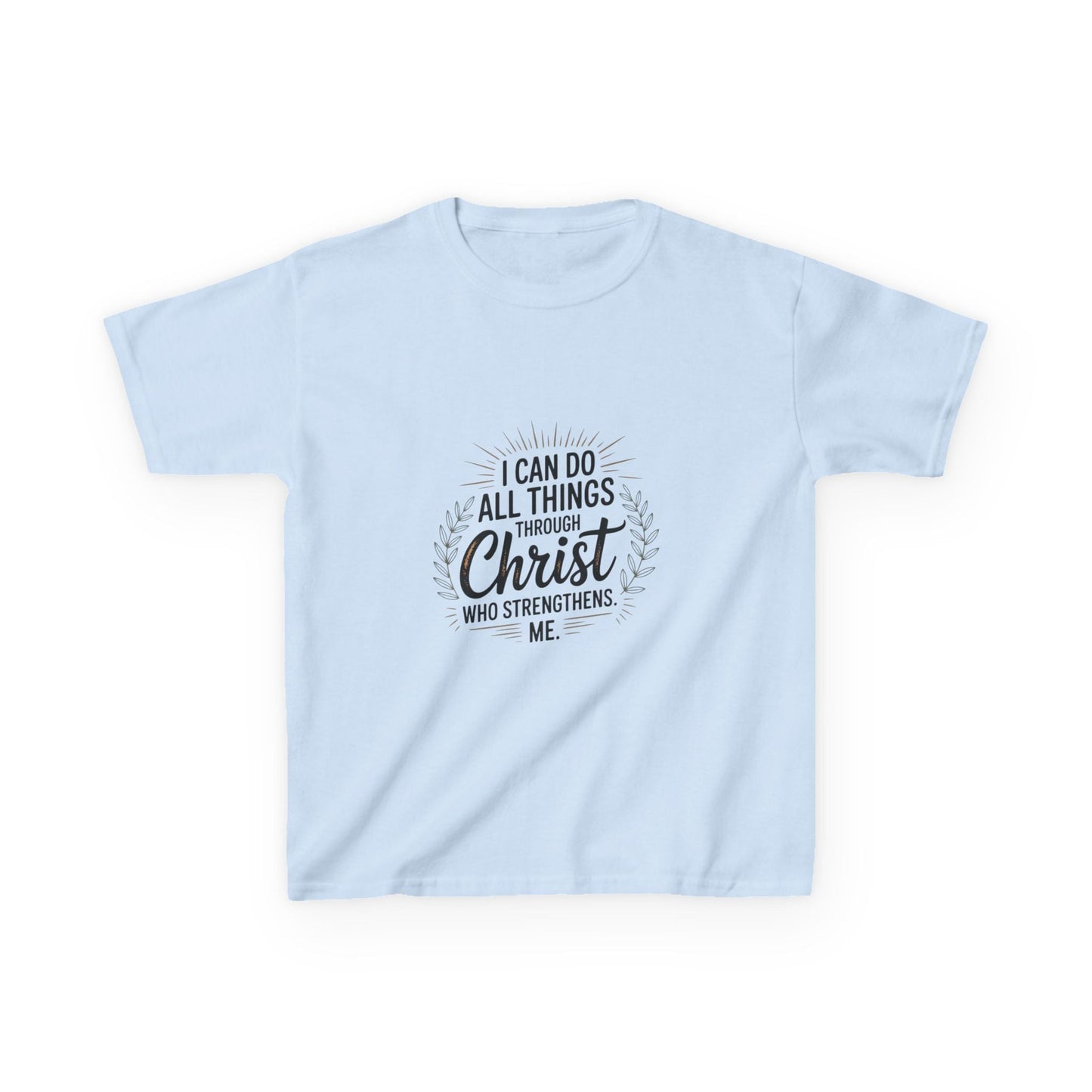 Inspirational Kid Tee: "I Can Do All Things" - Peak Inspiration