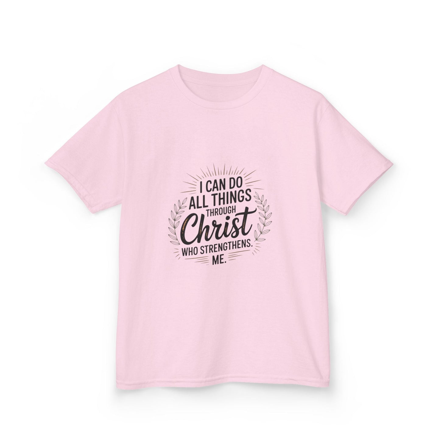 Inspirational Kid Tee: "I Can Do All Things" - Peak Inspiration