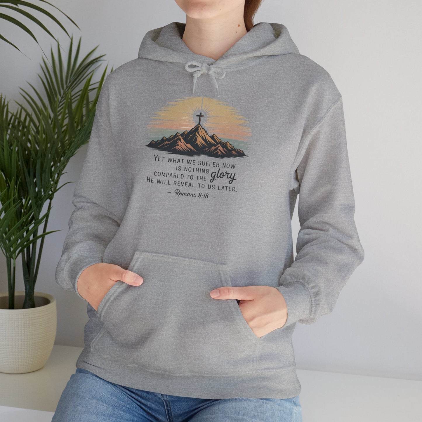 Inspirational Scripture Hoodie for Comfort and Faith - Peak Inspiration