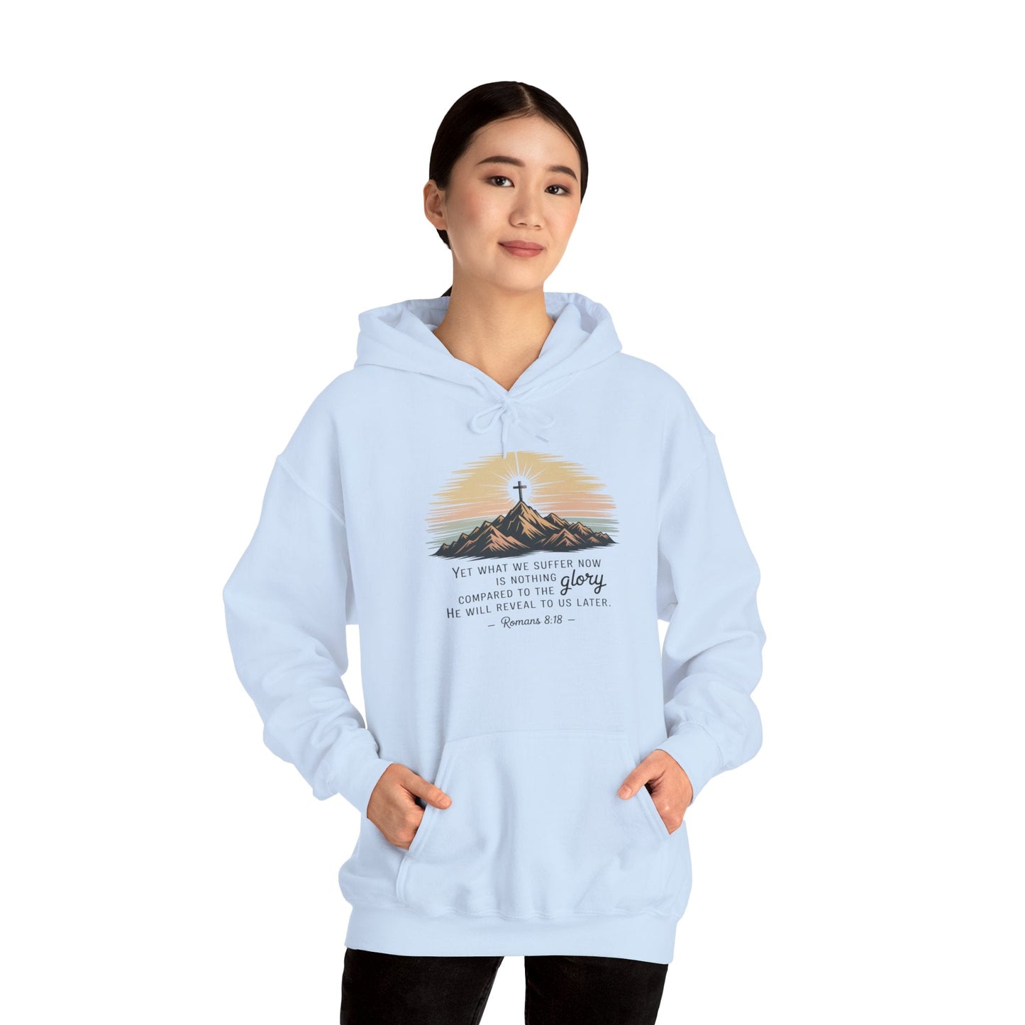 Inspirational Scripture Hoodie for Comfort and Faith - Peak Inspiration