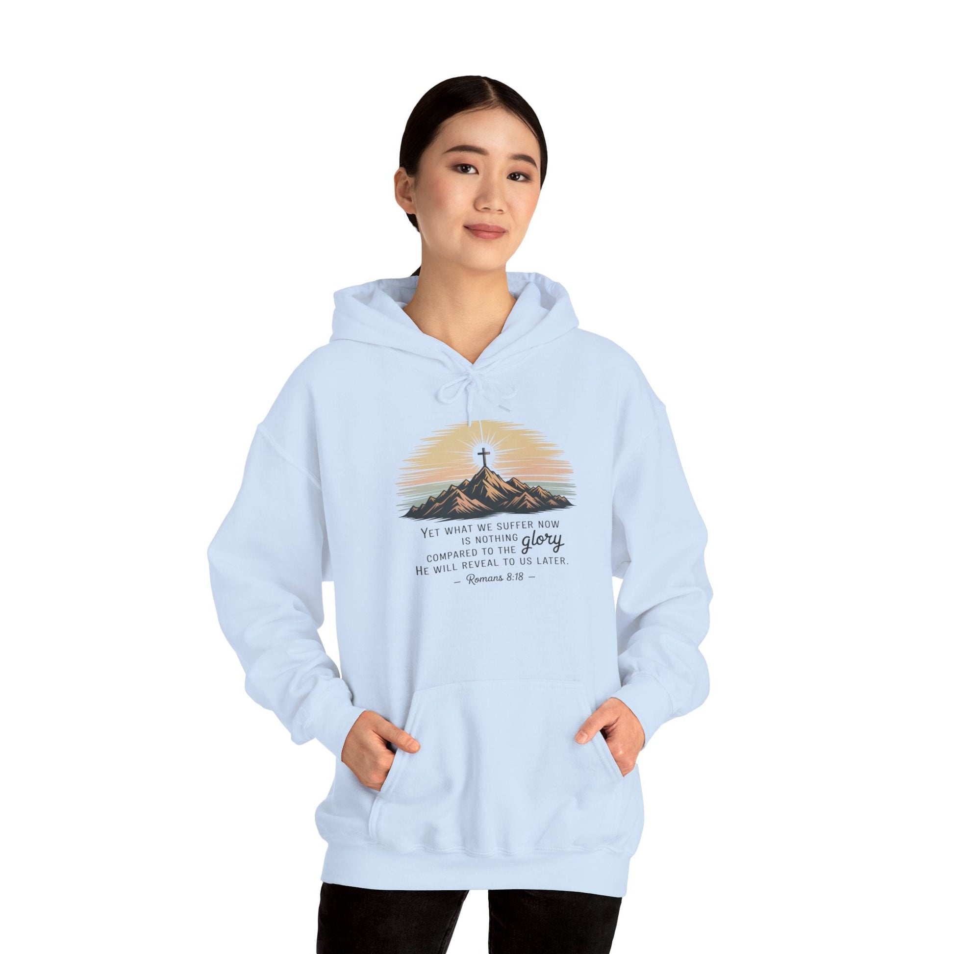 Inspirational Scripture Hoodie for Comfort and Faith - Peak Inspiration