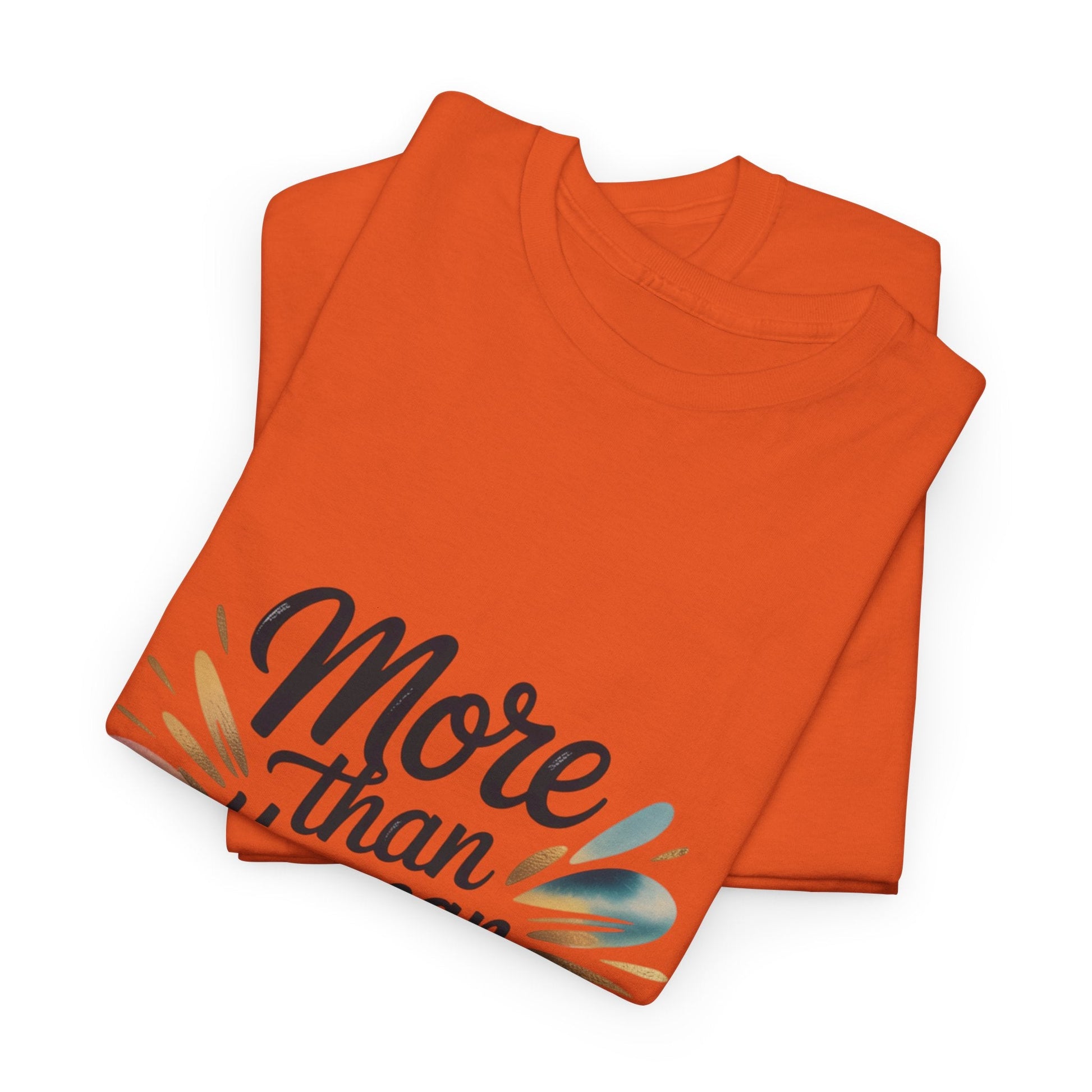 Inspirational Unisex Heavy Cotton Tee - "More Than You Can Imagine" - Peak Inspiration