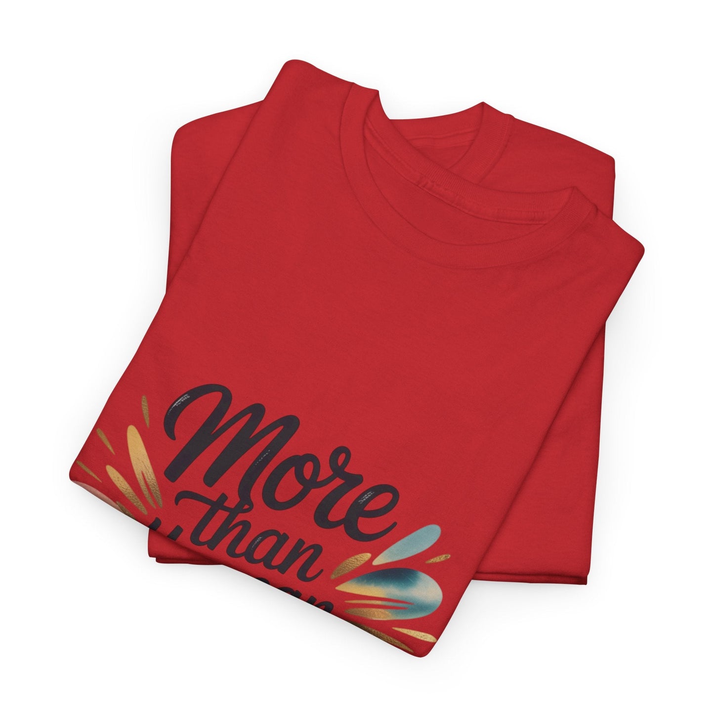 Inspirational Unisex Heavy Cotton Tee - "More Than You Can Imagine" - Peak Inspiration