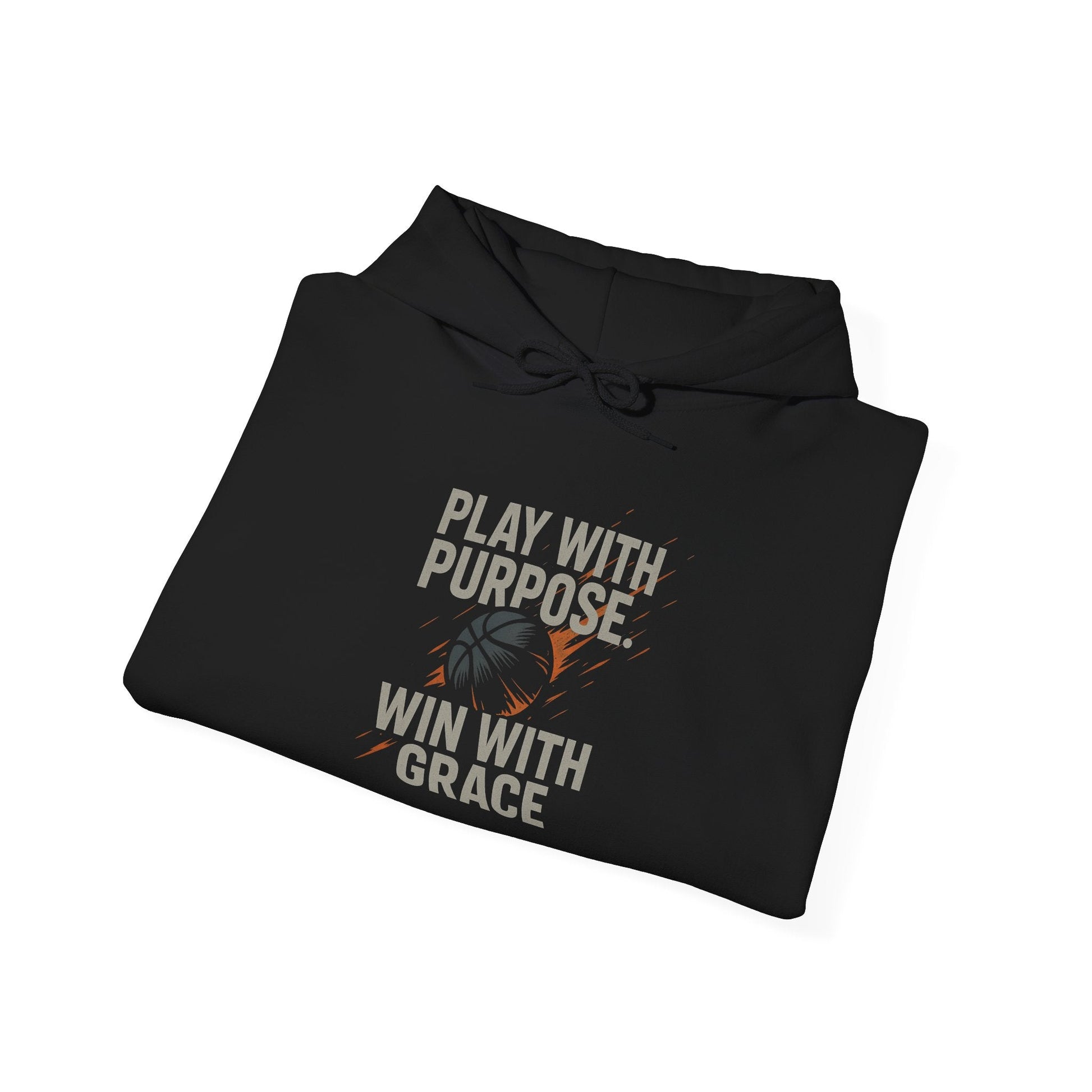 Inspirational Unisex Hoodie - 'Play with Purpose. Win with Grace' - Peak Inspiration