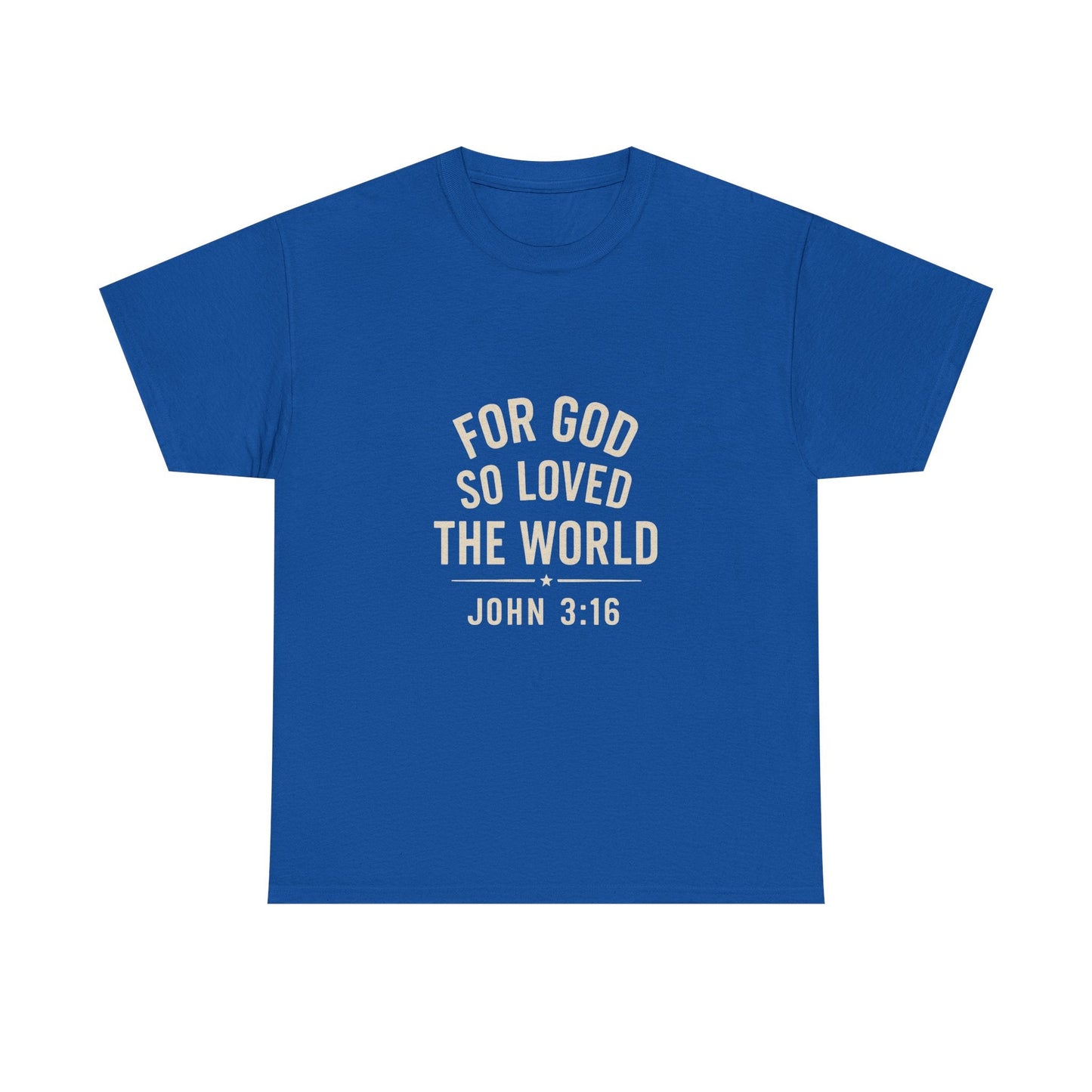John 3:16 Inspirational Unisex Heavy Cotton Tee - Peak Inspiration