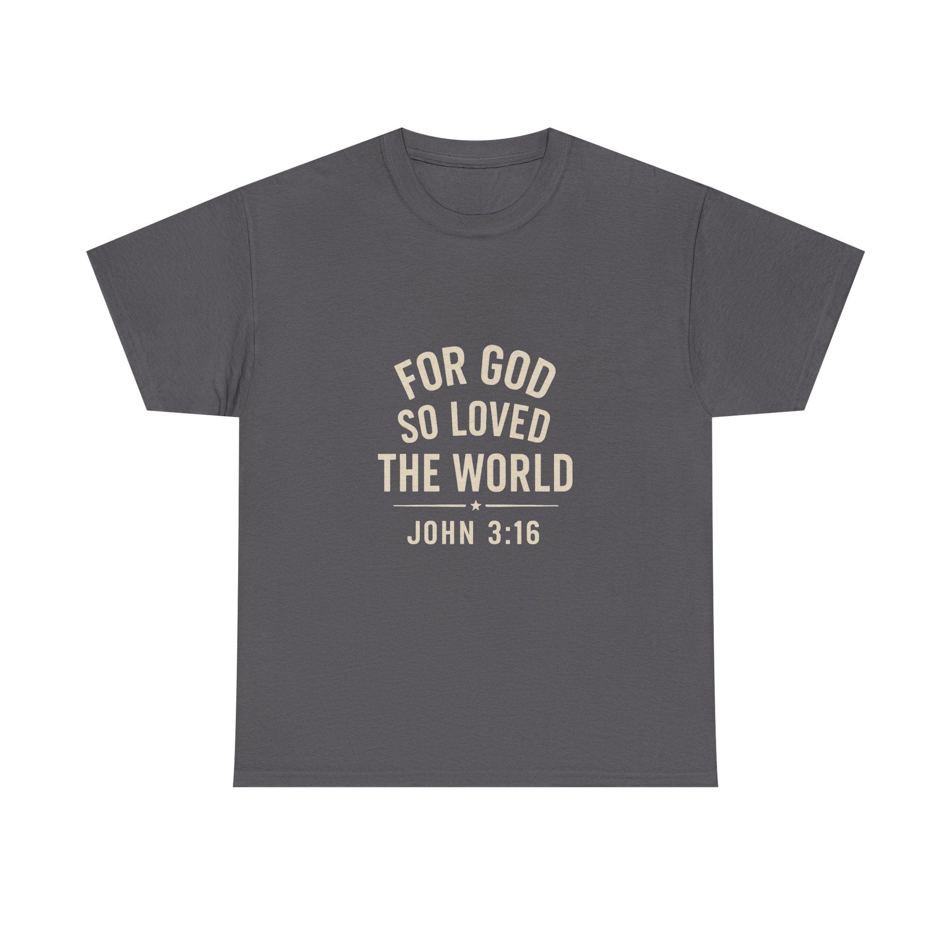 John 3:16 Inspirational Unisex Heavy Cotton Tee - Peak Inspiration