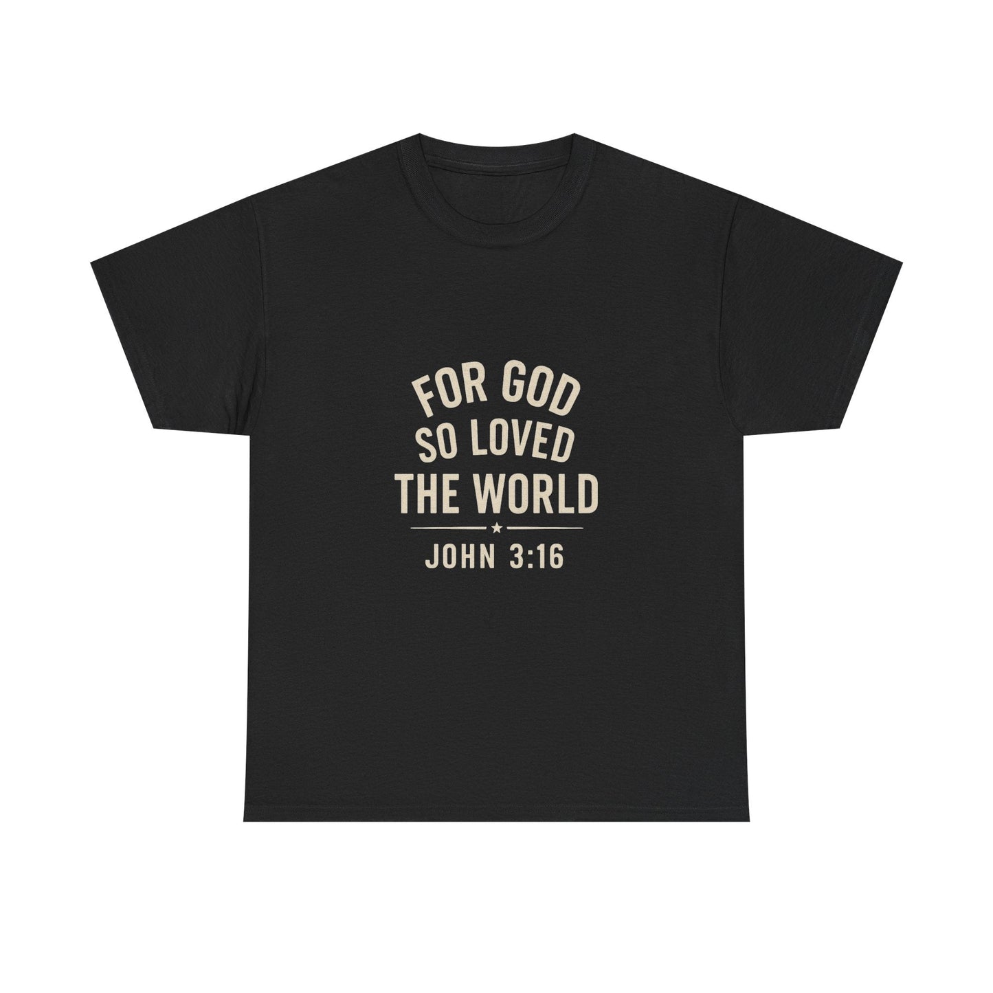 John 3:16 Inspirational Unisex Heavy Cotton Tee - Peak Inspiration