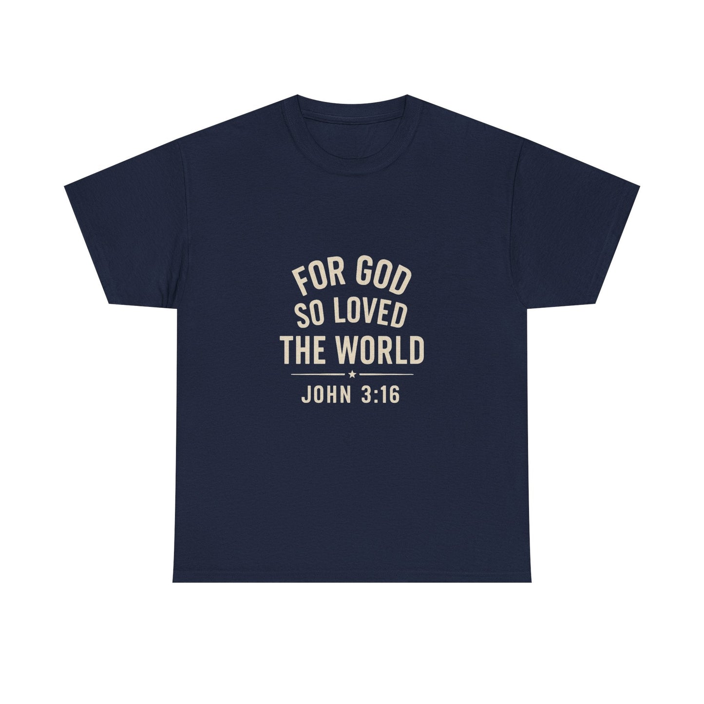 John 3:16 Inspirational Unisex Heavy Cotton Tee - Peak Inspiration