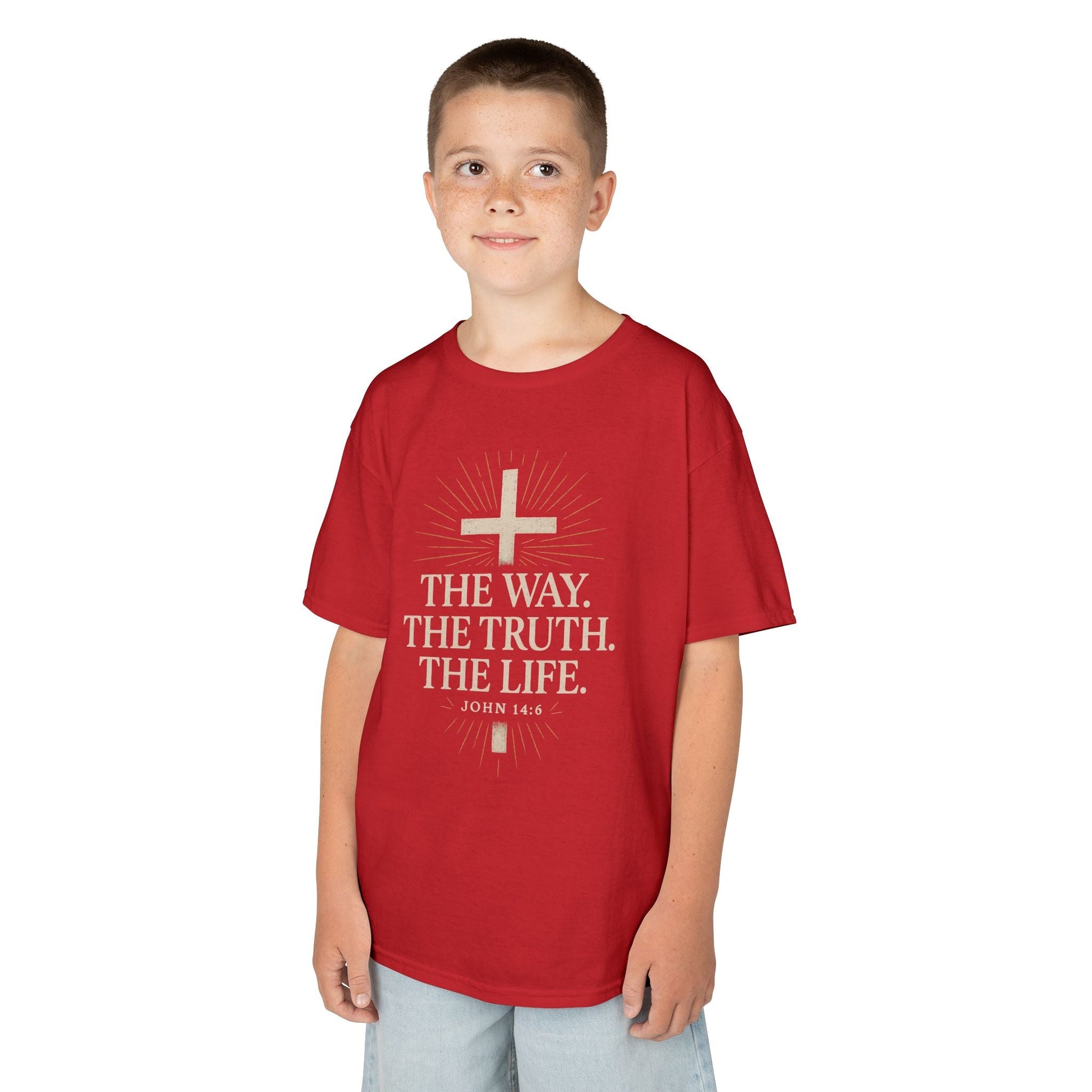 Kids Christian Faith Tee - "The Way, The Truth, The Life" - Peak Inspiration