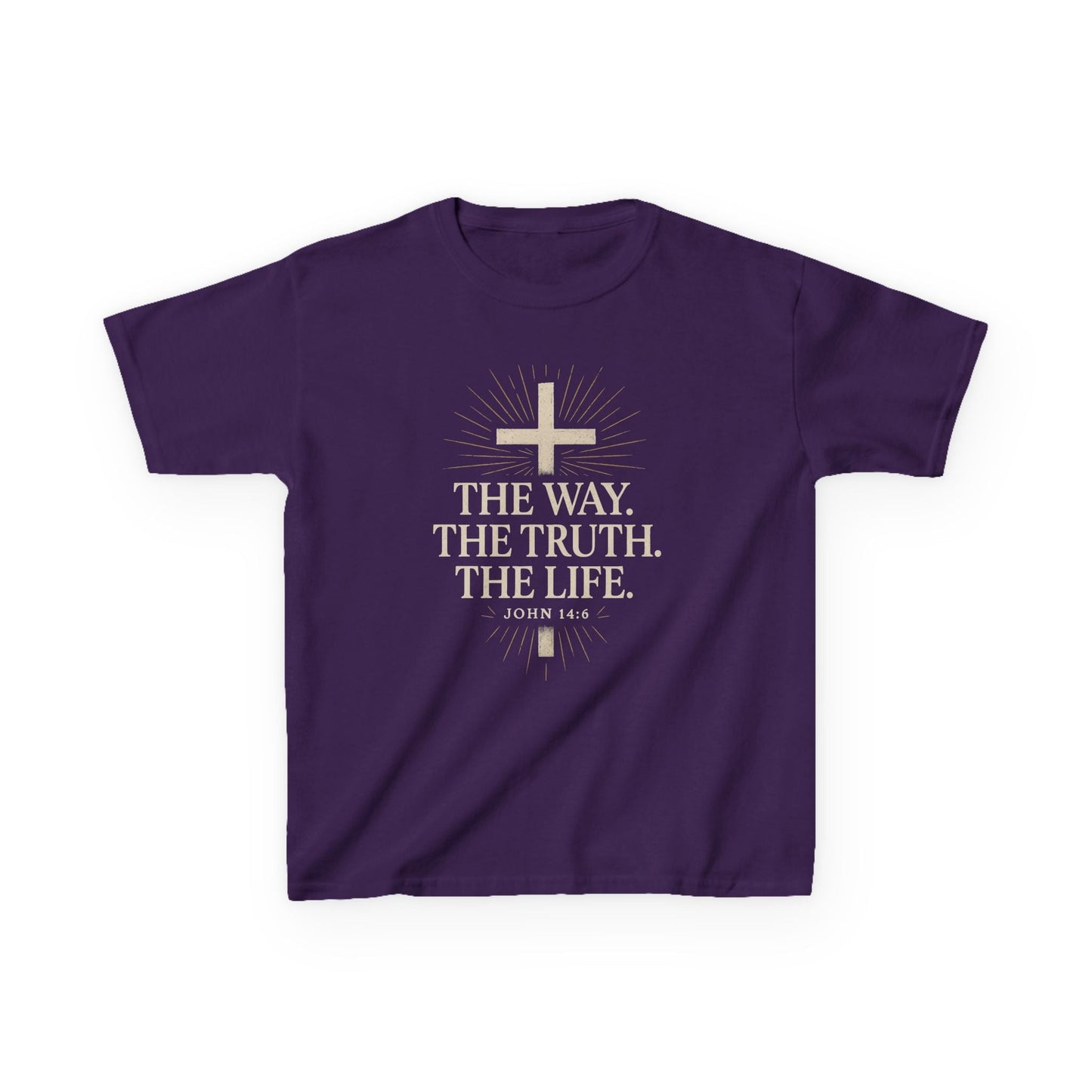 Kids Christian Faith Tee - "The Way, The Truth, The Life" - Peak Inspiration