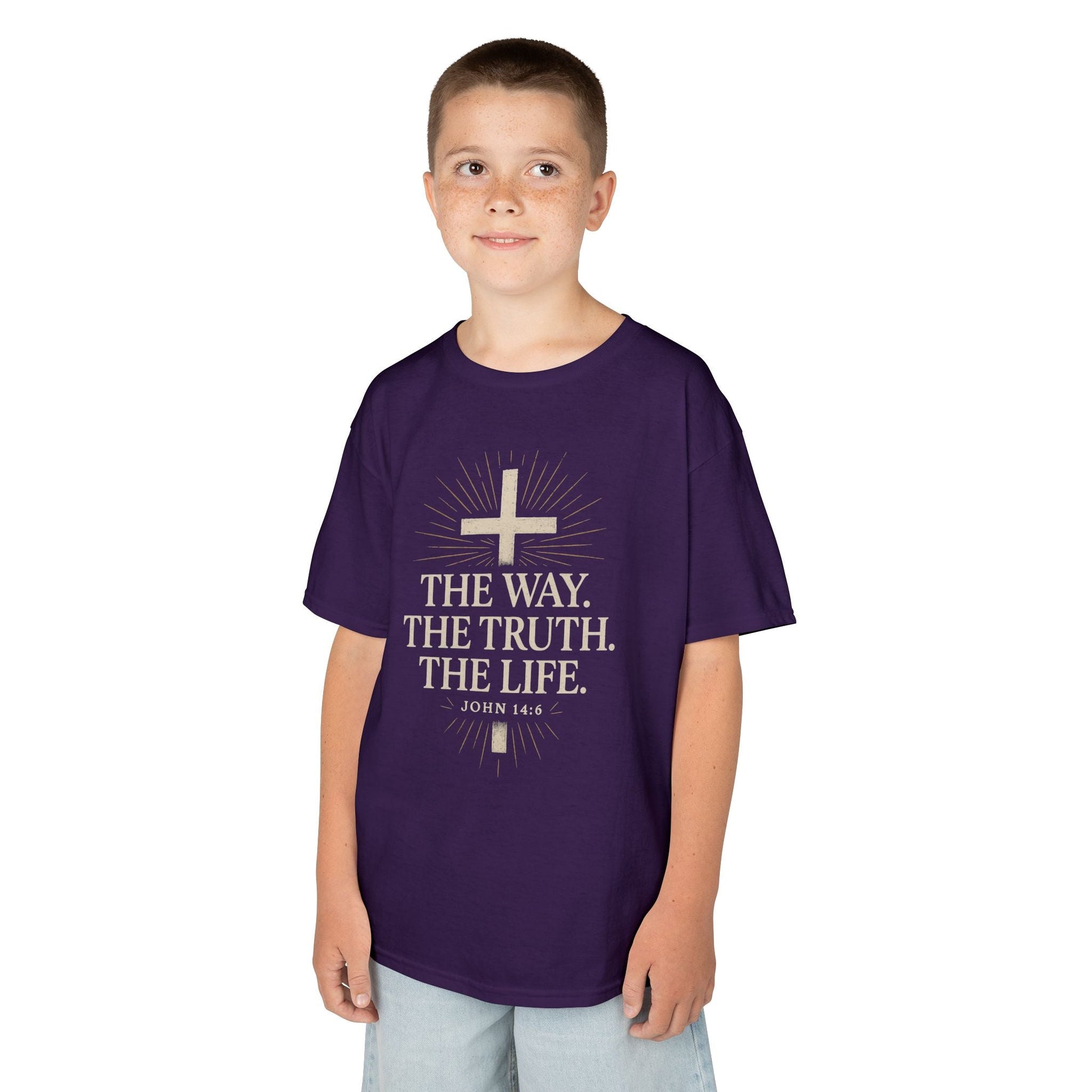 Kids Christian Faith Tee - "The Way, The Truth, The Life" - Peak Inspiration