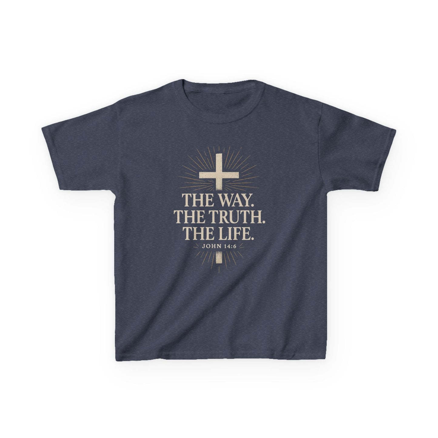 Kids Christian Faith Tee - "The Way, The Truth, The Life" - Peak Inspiration
