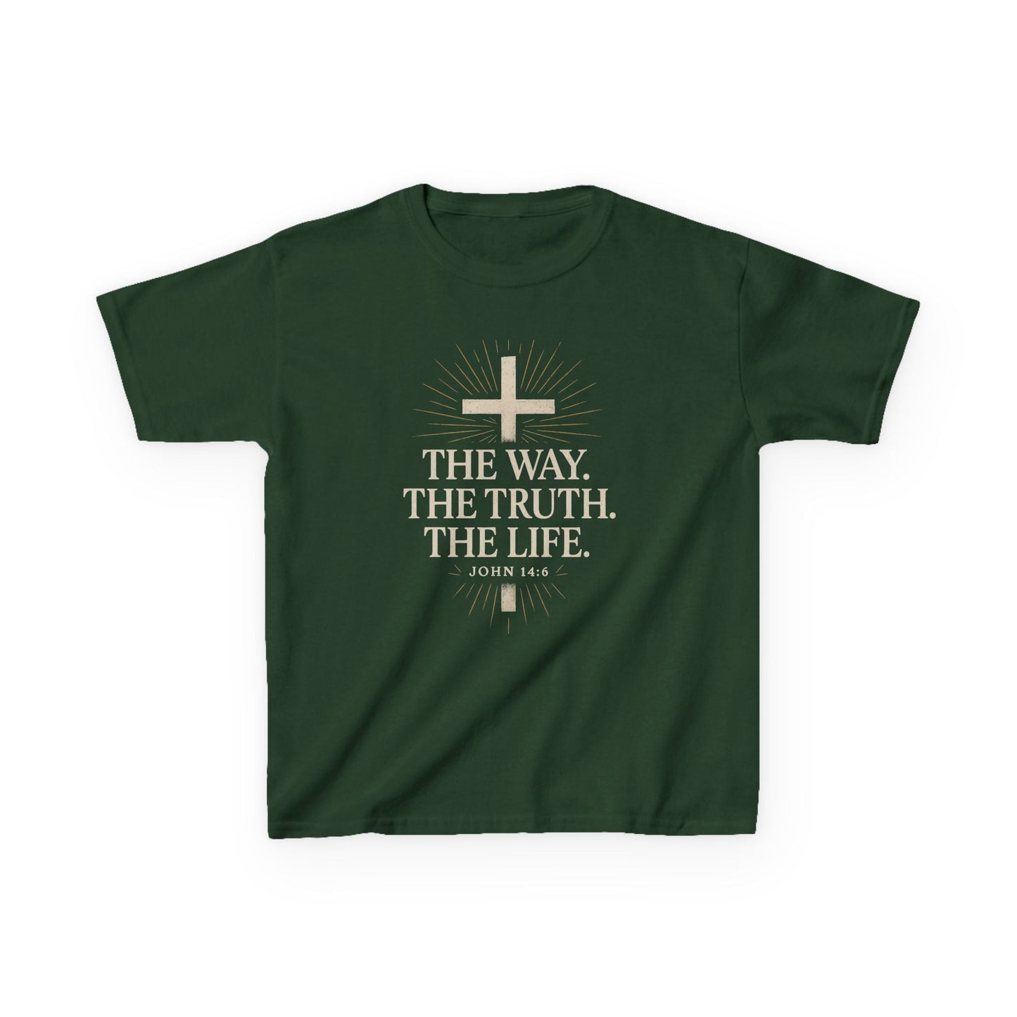 Kids Christian Faith Tee - "The Way, The Truth, The Life" - Peak Inspiration